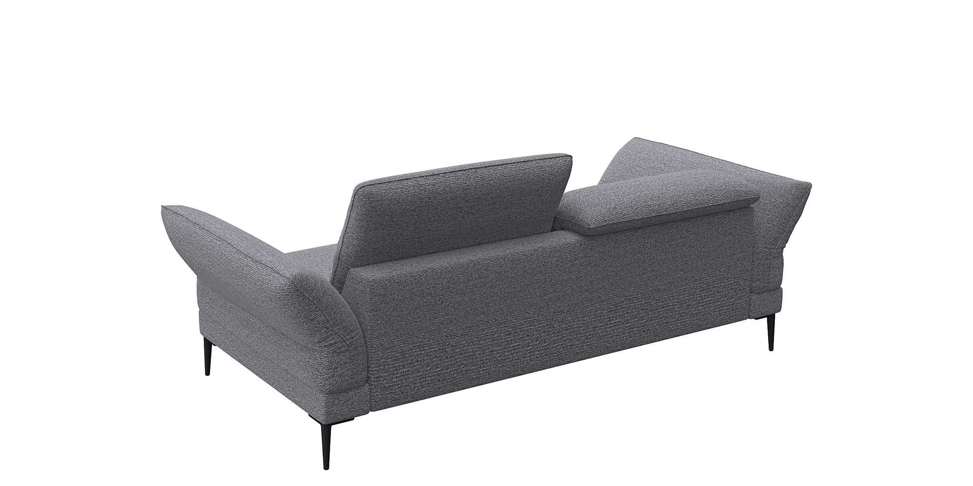 FLEXLUX 2,5-zits Salino, functie-sofa, relaxsofa Bank met arm- en hoofdeinde verstellingen, koudschuim & staalgolven
