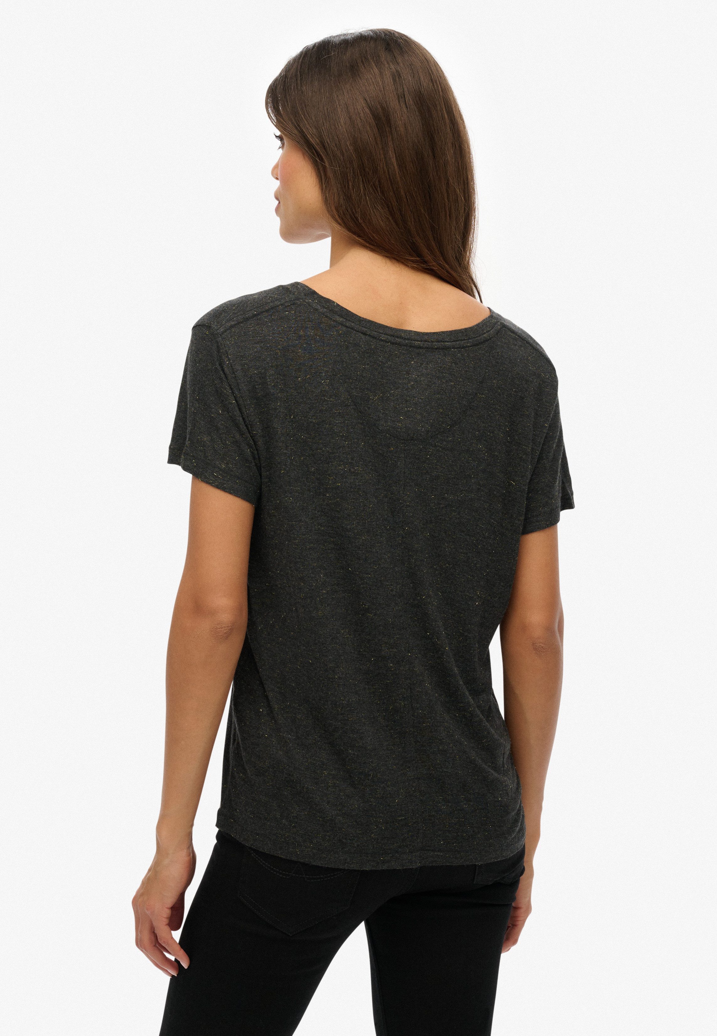 Superdry T-shirt STUDIOS SLUB EMB VEE TEE
