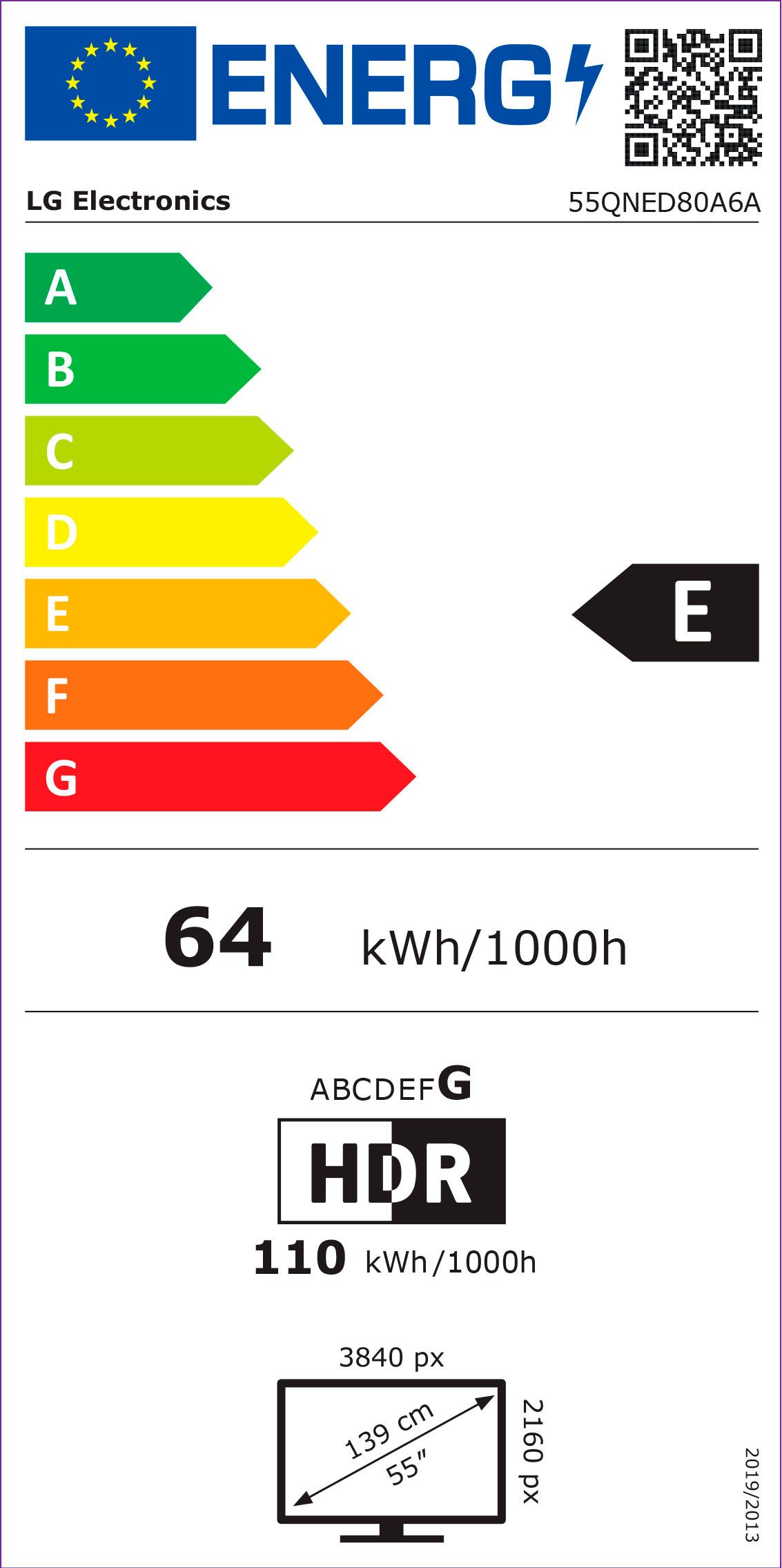 LG QNED-tv 55QNED80A6A