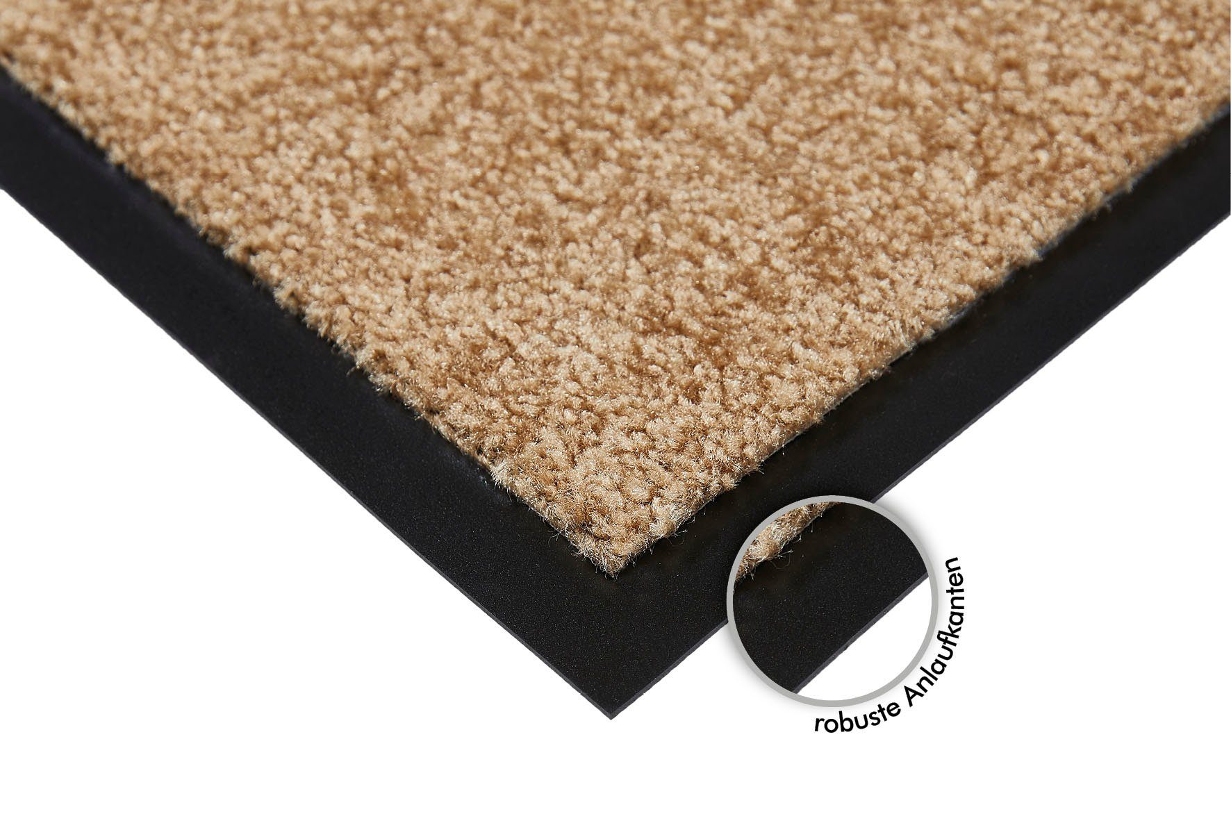 Andiamo Mat Super Wash & Clean, Made in Belgium Vuilopvangmat, uni kleuren, antislip, wasbaar
