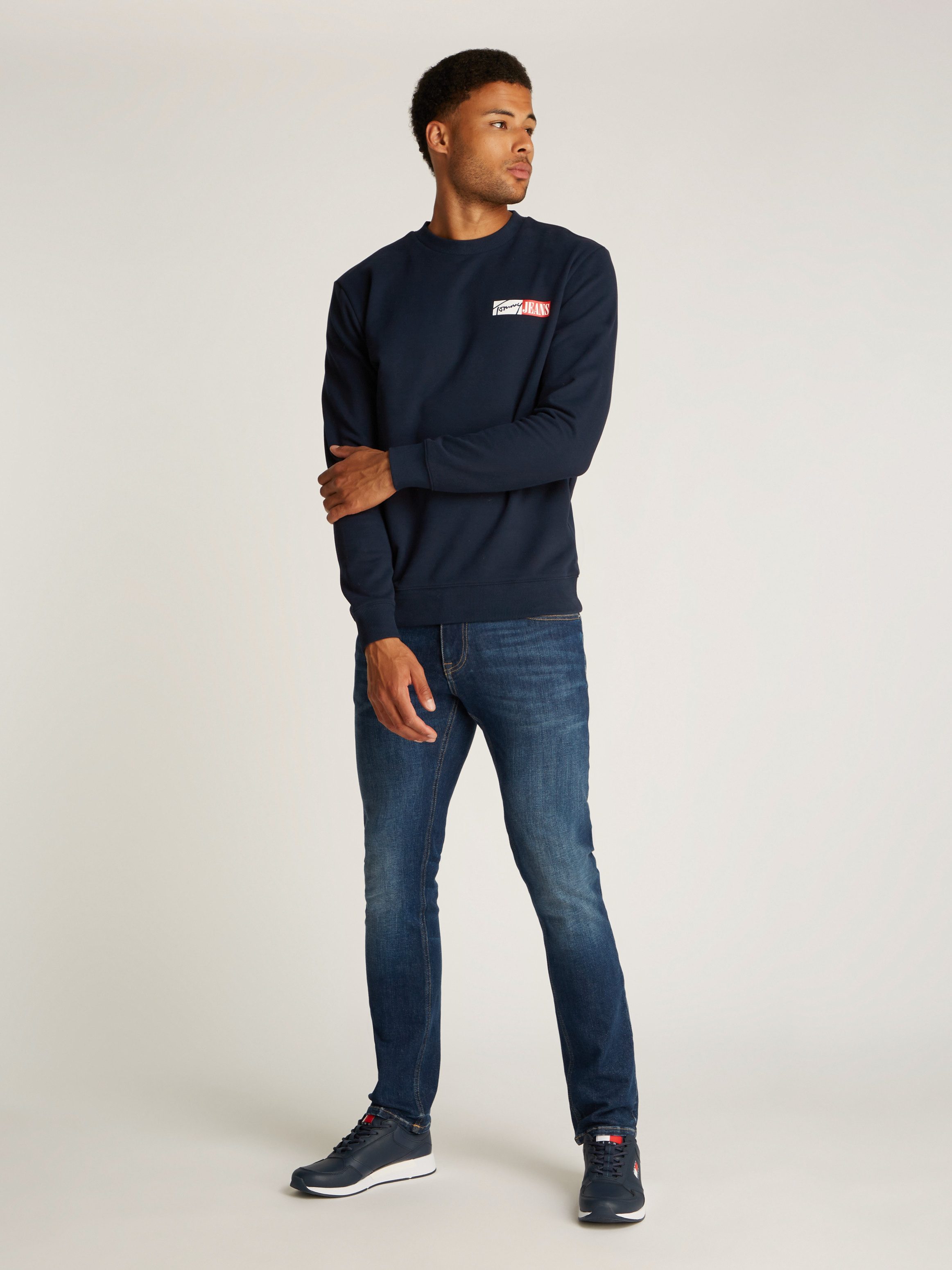 Tommy Jeans Plus Sweatshirt TJM REG ENTRY GRAPHIC CREW EXT