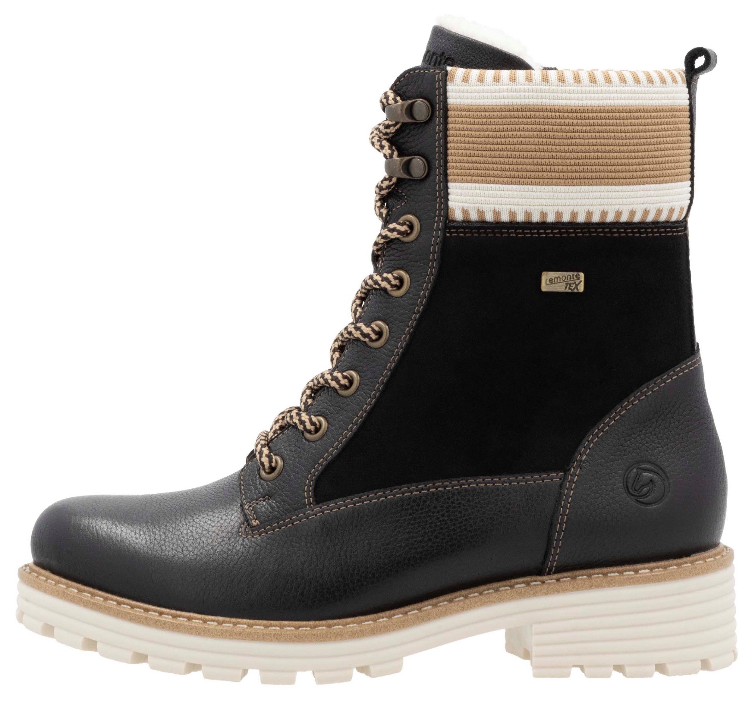 Remonte Winterlaarzen Elisabeth Hurley-Collection , veterschoenen, veterschoenen met waterafstotende tex-membraan