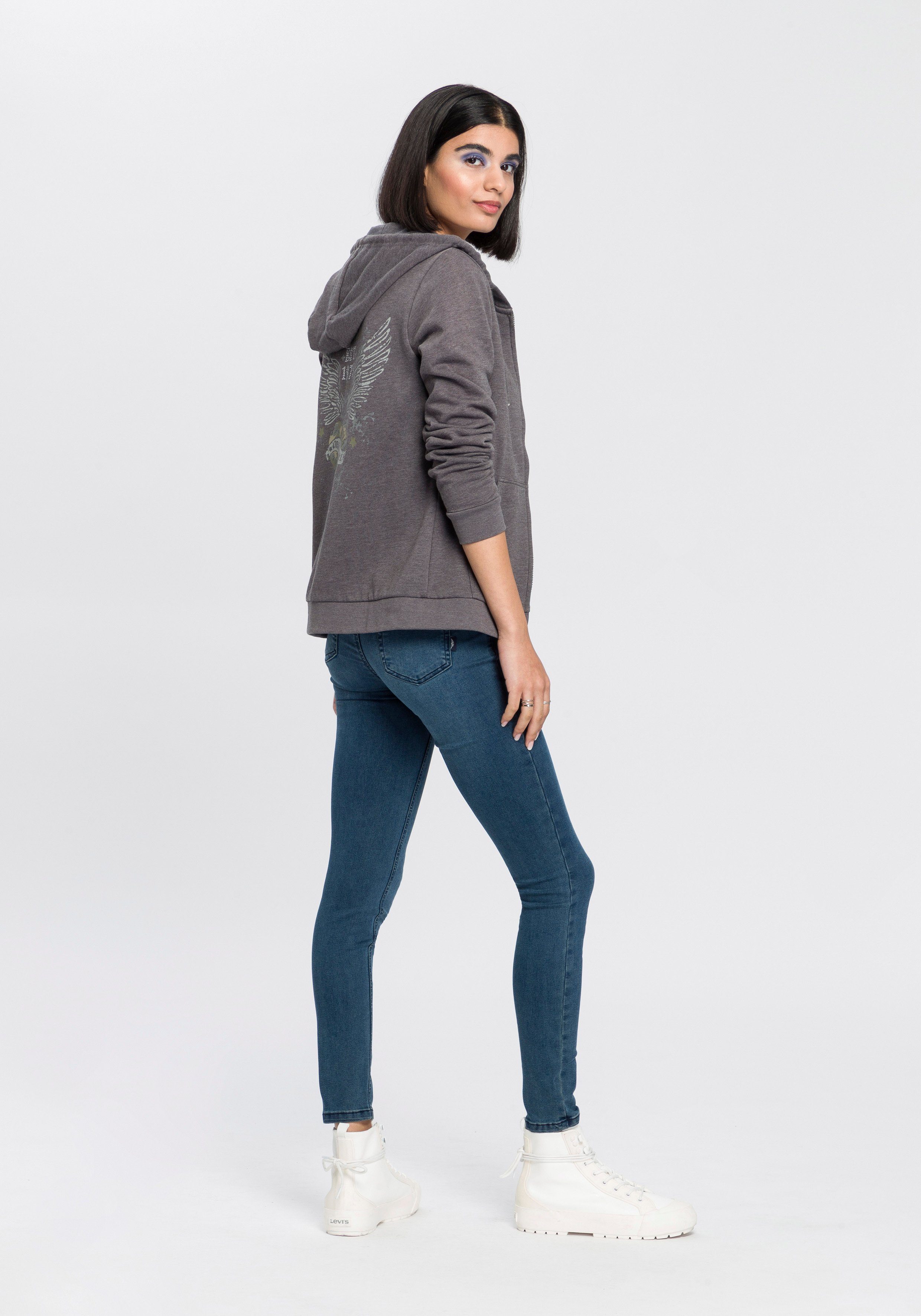 Arizona Skinny fit jeans Ultra Stretch extra-strak gesneden pasvorm, modieuze used-wassing