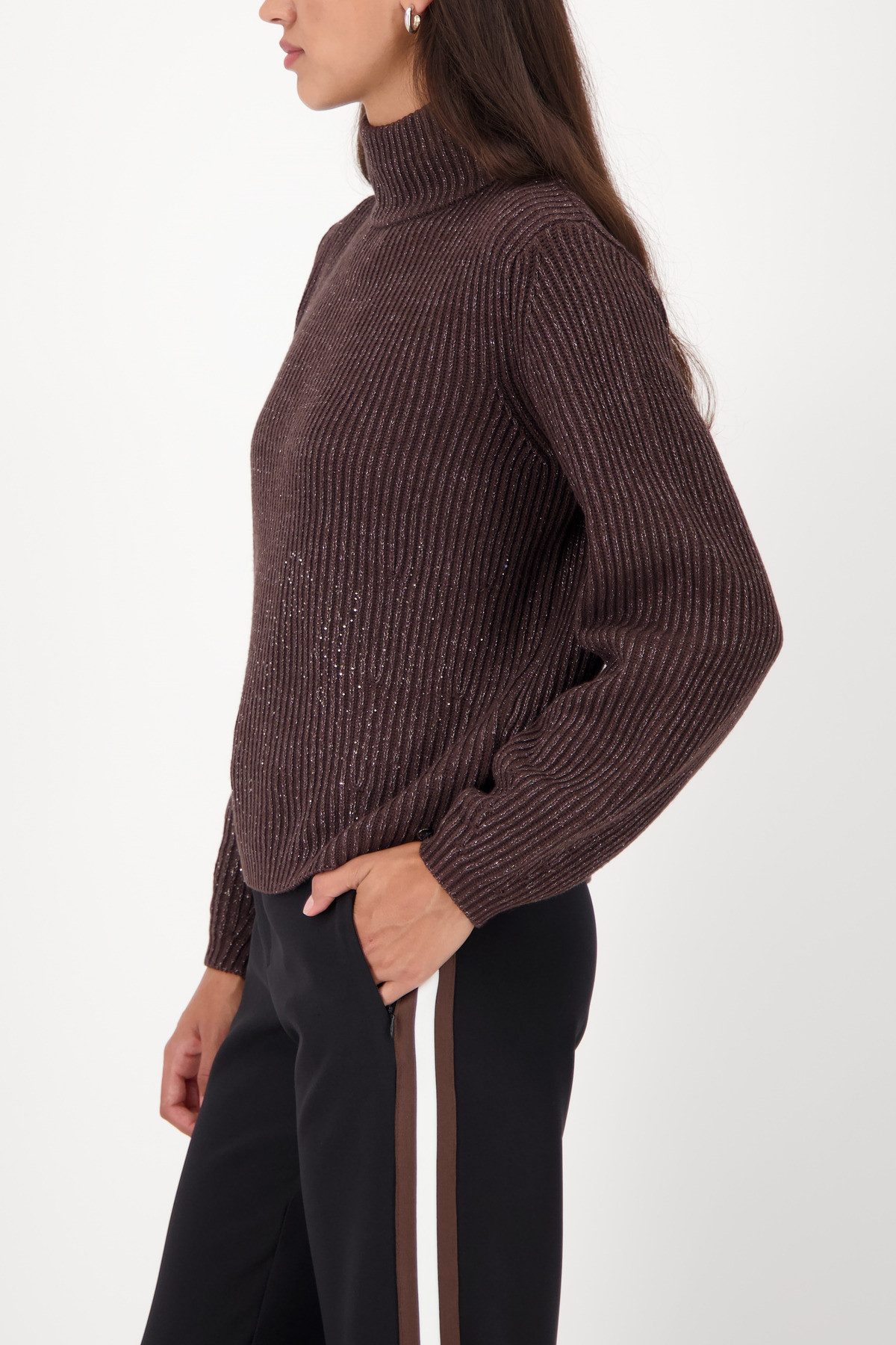 Monari Coltrui Pullover Lurex + Schmuck