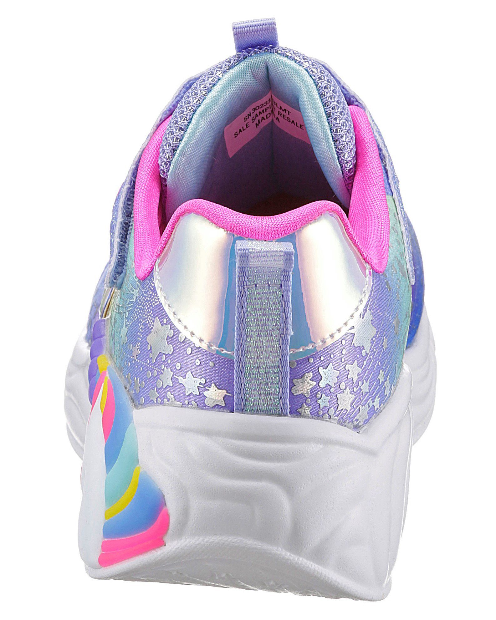 skechers kids sneakers unicorn dreams- blauw