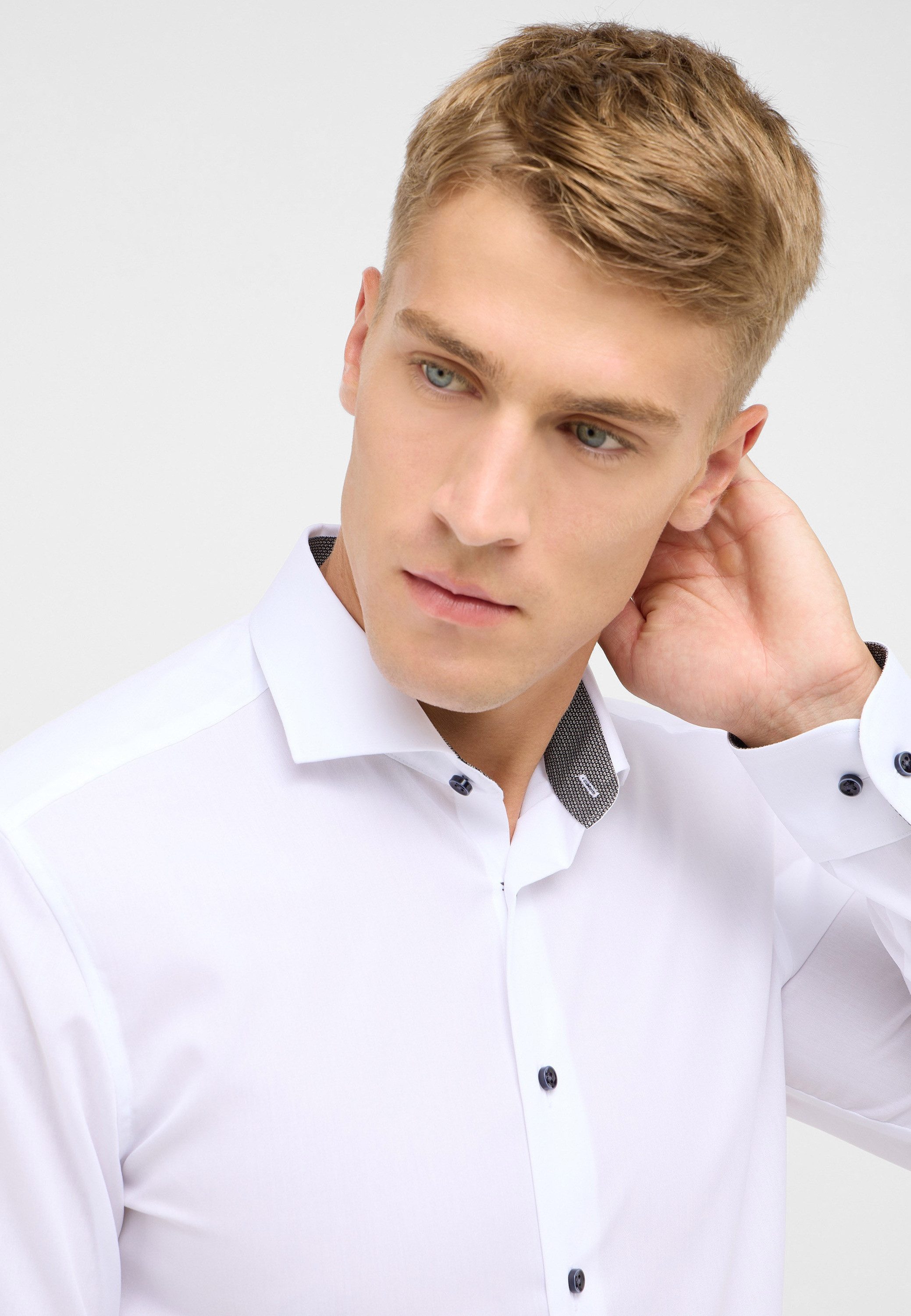 Eterna Overhemd met lange mouwen Slim fit