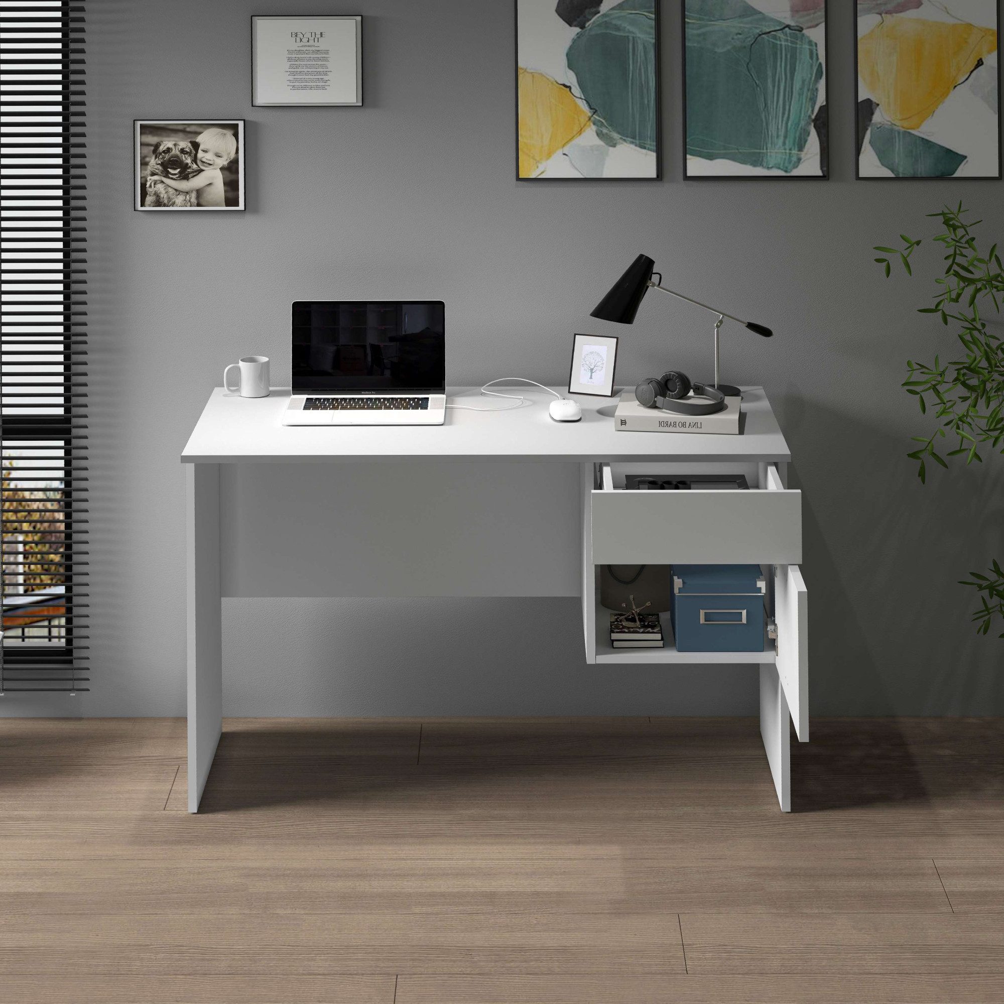 INOSIGN Bureau Essential, Bureau, kleine computertisch, bureautafel voor kantoor (1 stuk)