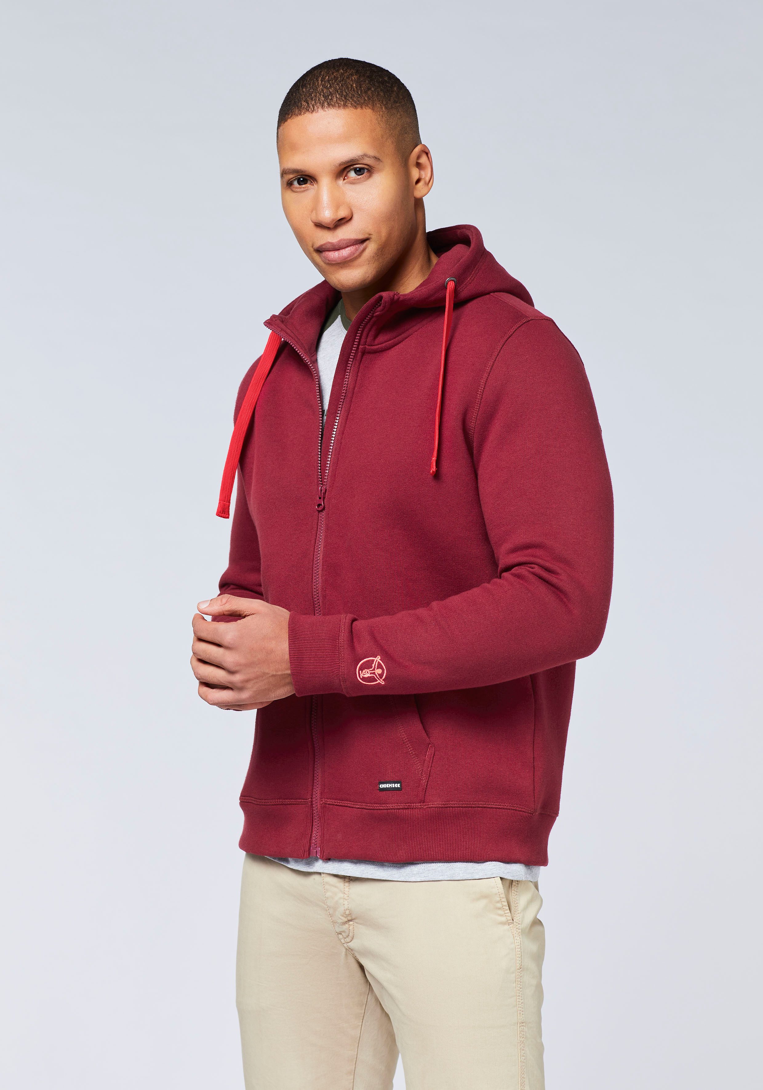 Chiemsee Sweatvest heren sweatvesten maat XXXL (64/66) rood