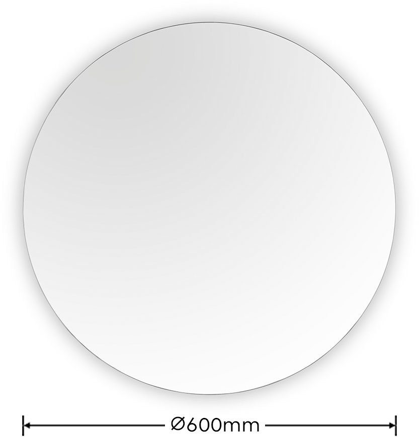 MIRRORS AND MORE Led-lichtspiegel Franzi rond, ø 60 cm met verlichting (1 stuk)