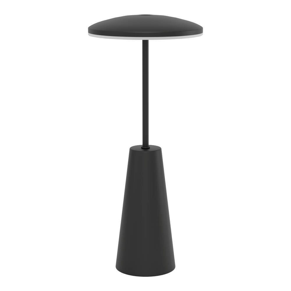 EGLO Tafellamp Piccola dimmbare nachttafellamp, metaal in zwart, lamp voor balkon, ip54 (1 stuk)