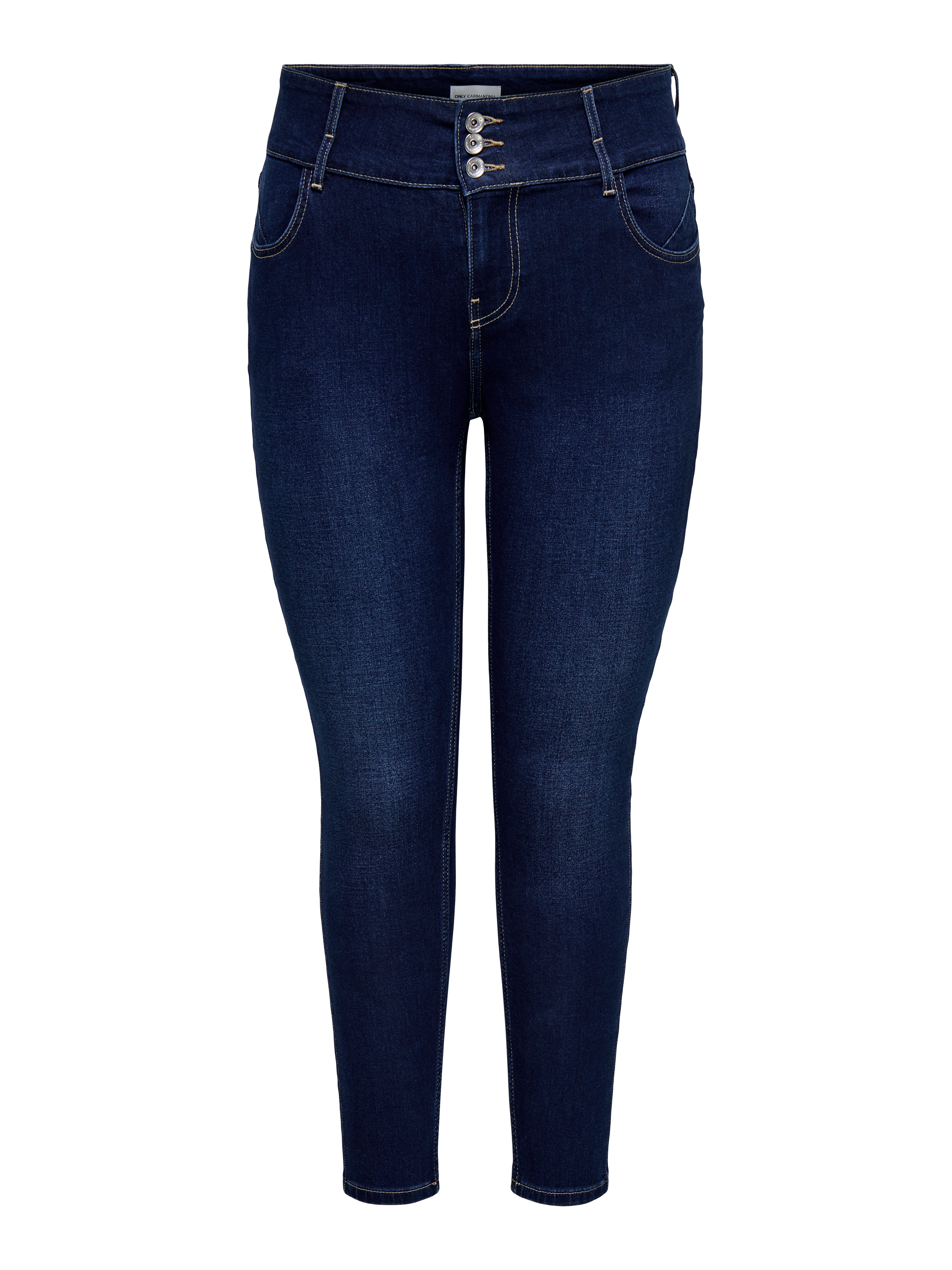 ONLY CARMAKOMA Skinny fit jeans CARANNA HW SKINNY ANK MBD DNM ANA