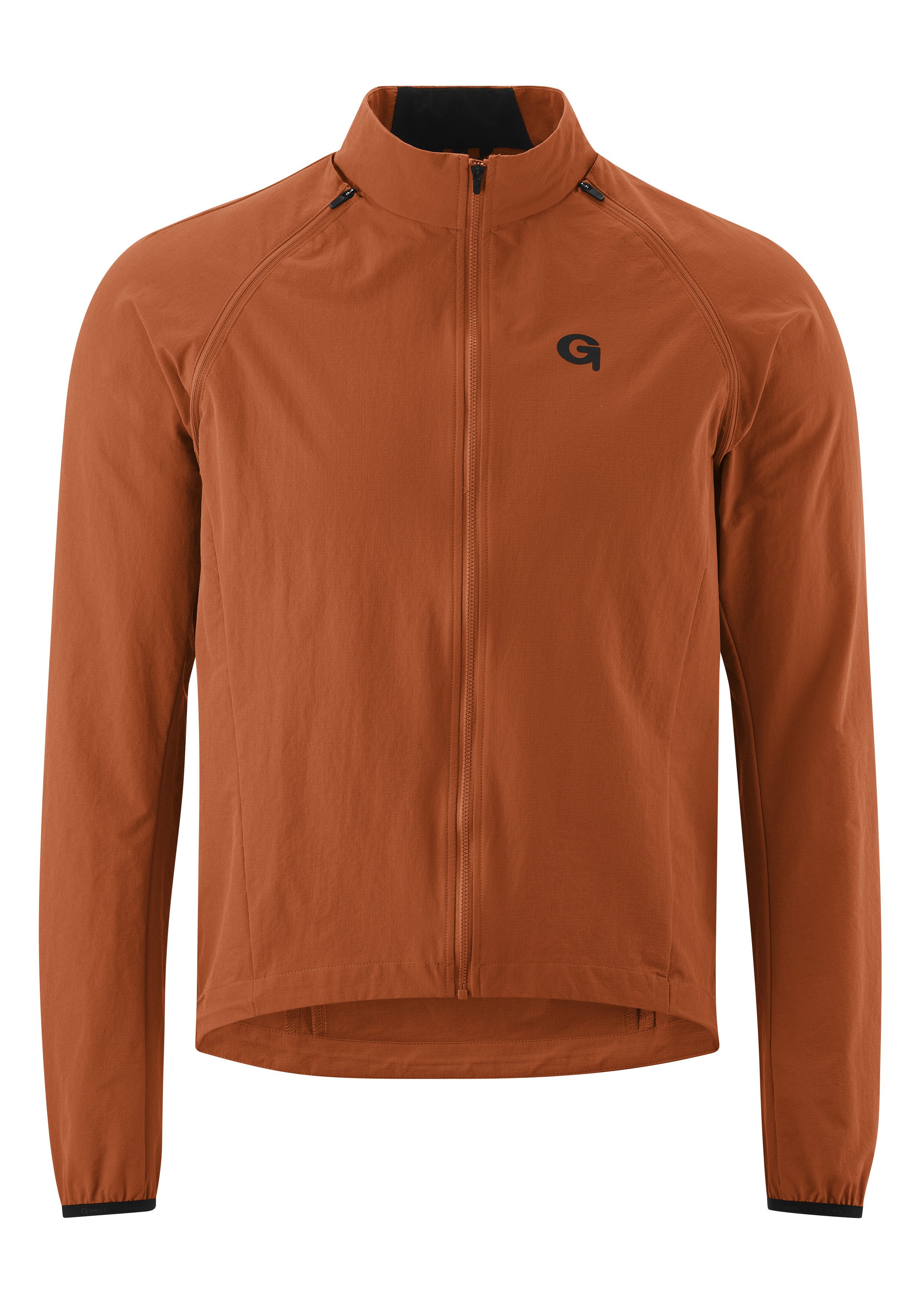 Gonso Fietsjack LEGNO Heren 2-in-1 jas, winddichte fietsjas met rugzak, windjack heren jassen maat M bruin