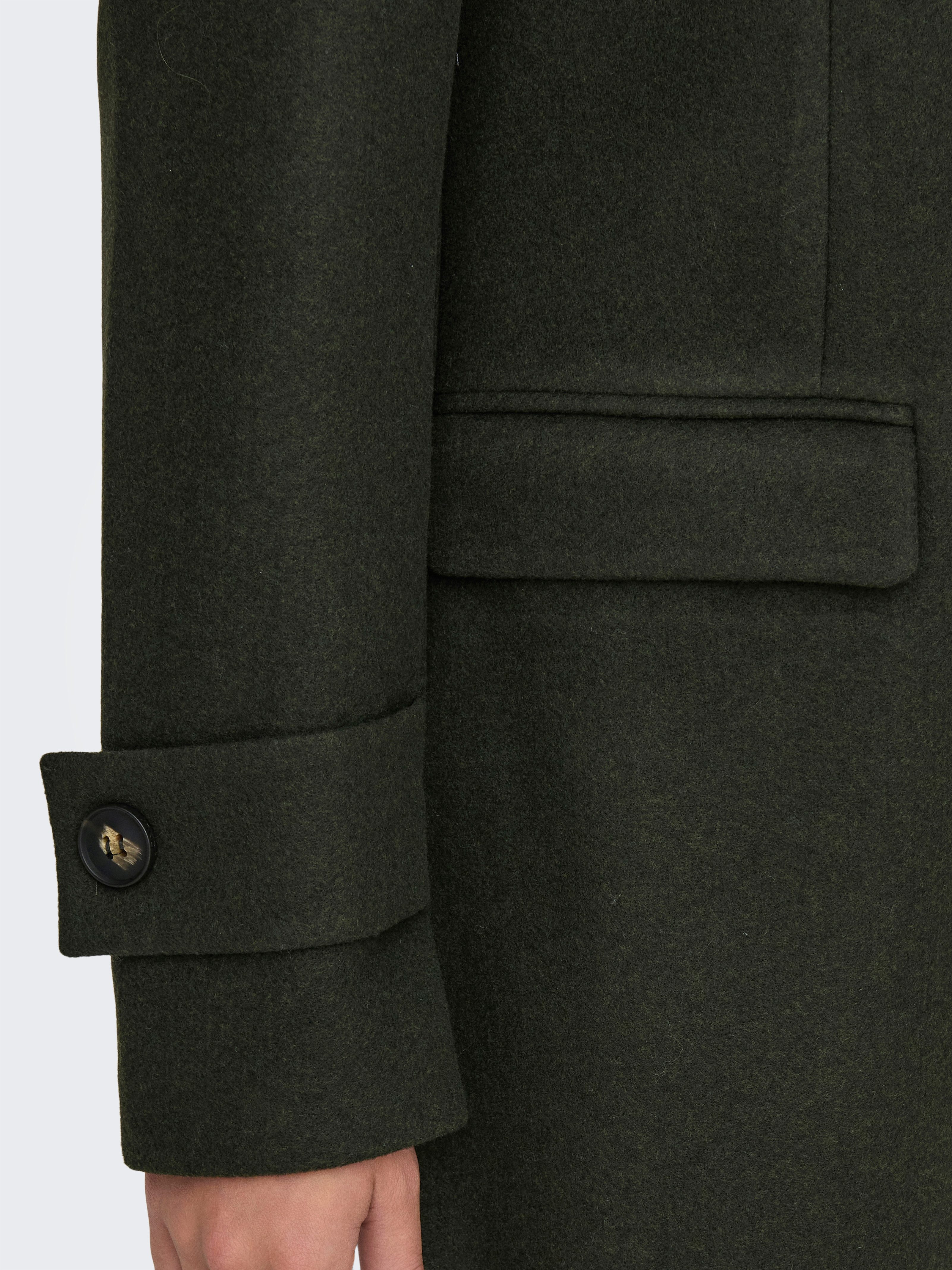 Only Lange jas ONLNANCY LIFE MILI LONG COAT CC OTW
