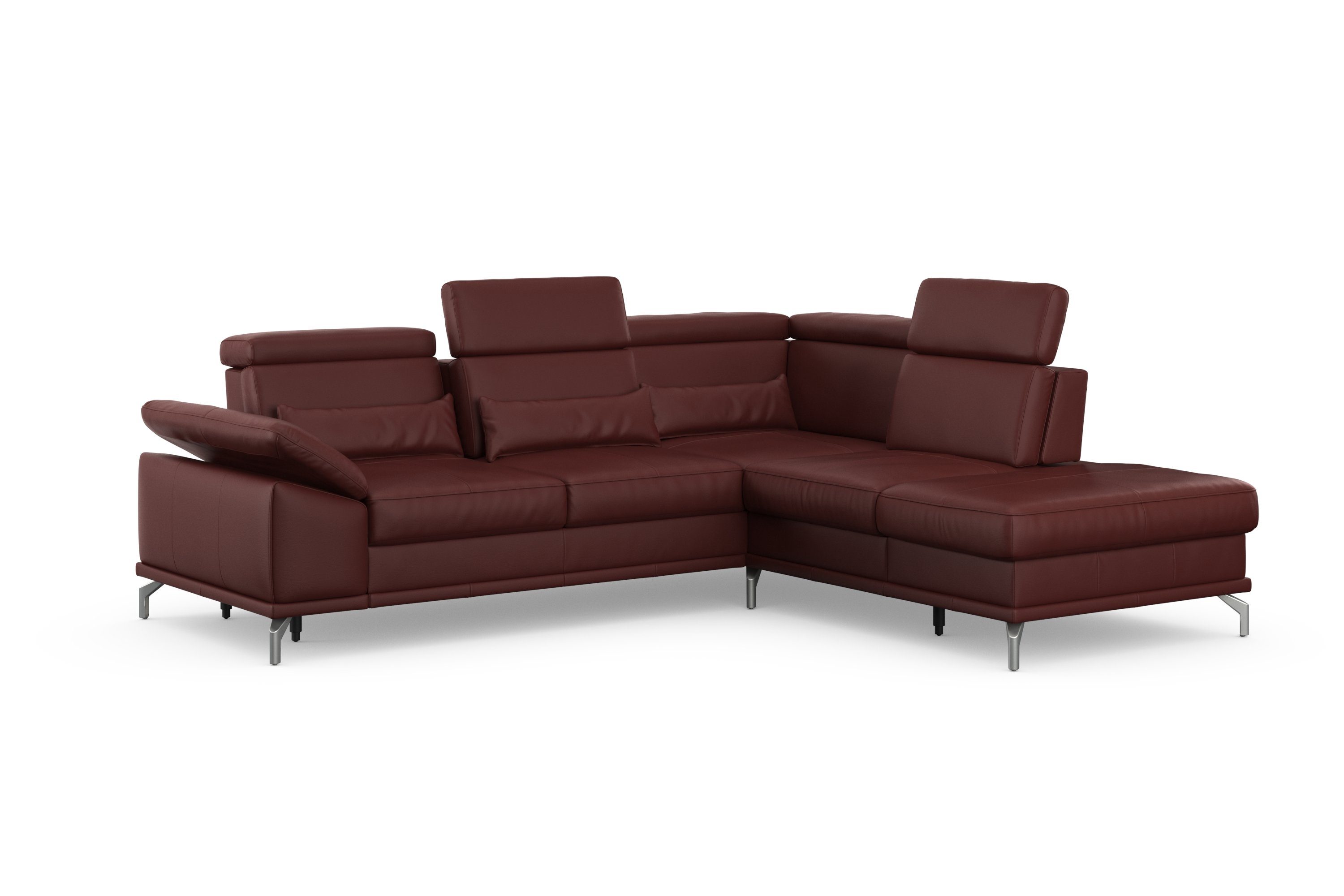 sit&more Hoekbank Cabrio L-vorm, met zitdiepteverstelling, arm- en hoofdsteunverstelling