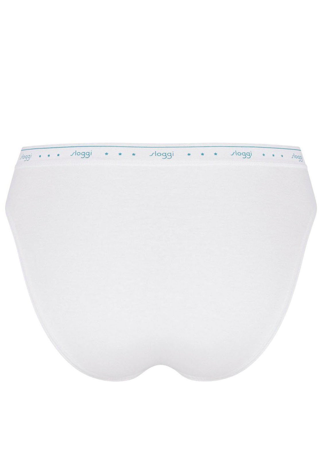 Sloggi Tai slip 24/7 100 Tai 3P elastische band met sloggi-logo-inscriptie (Set van 3)