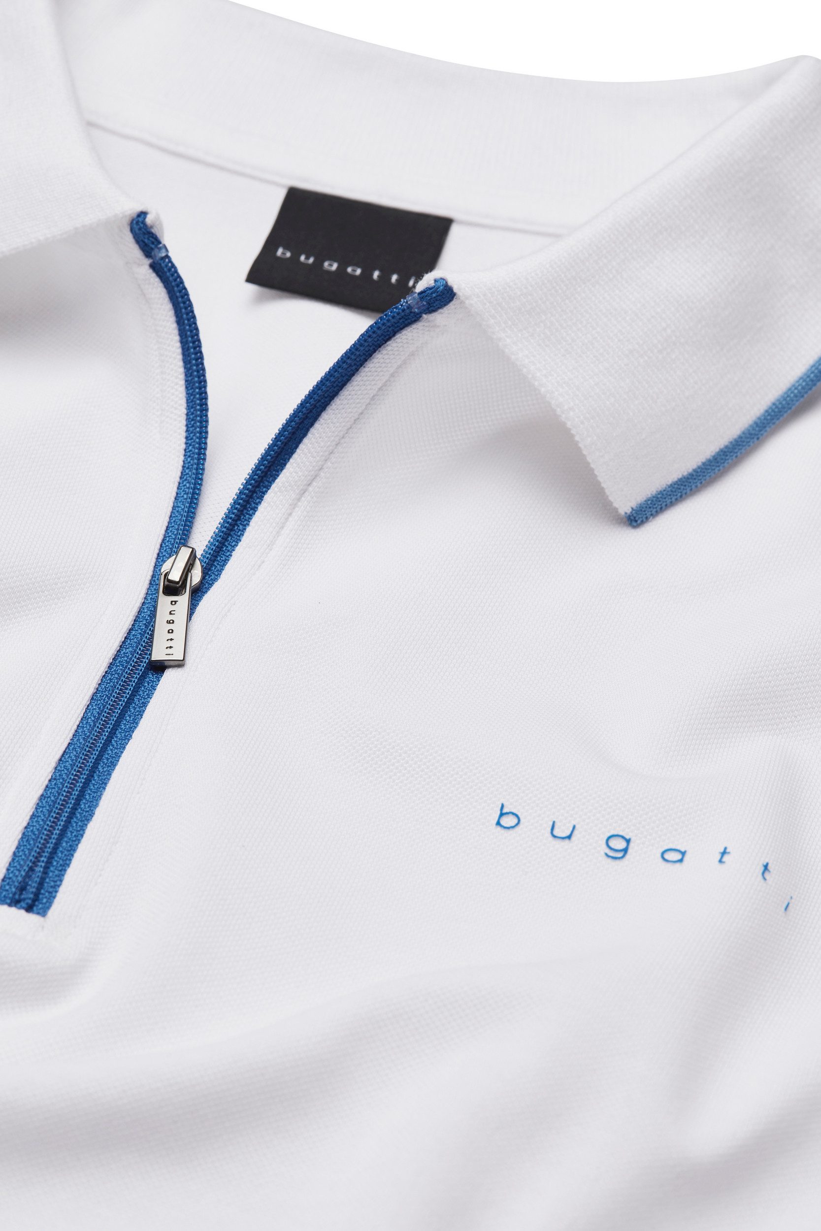 Bugatti Poloshirt met een ritssluiting