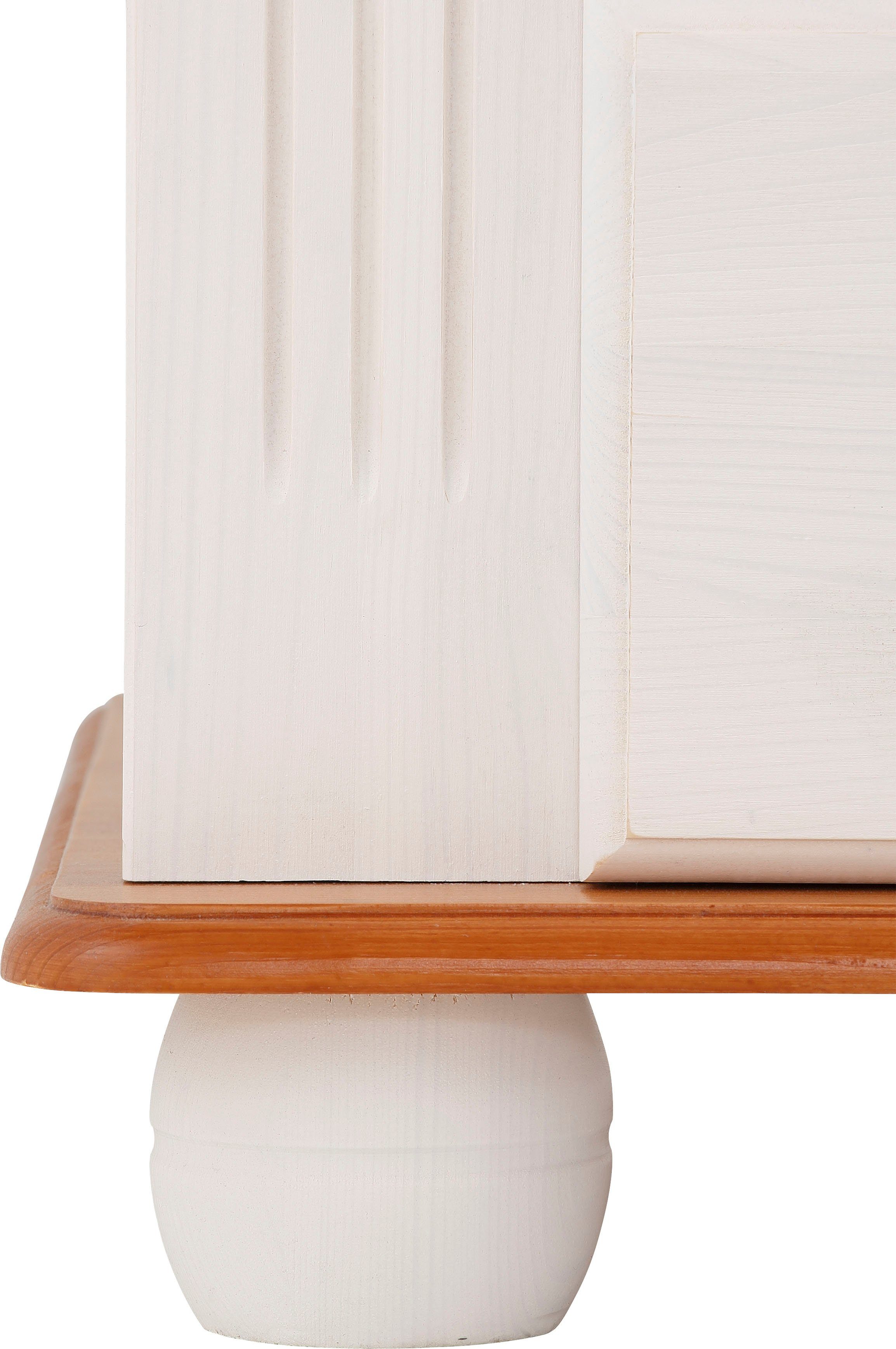 Home affaire Kledingkast ADELE met spiegel, breedte 63 cm, met 2 lades, van massief dennenhout, fsc®