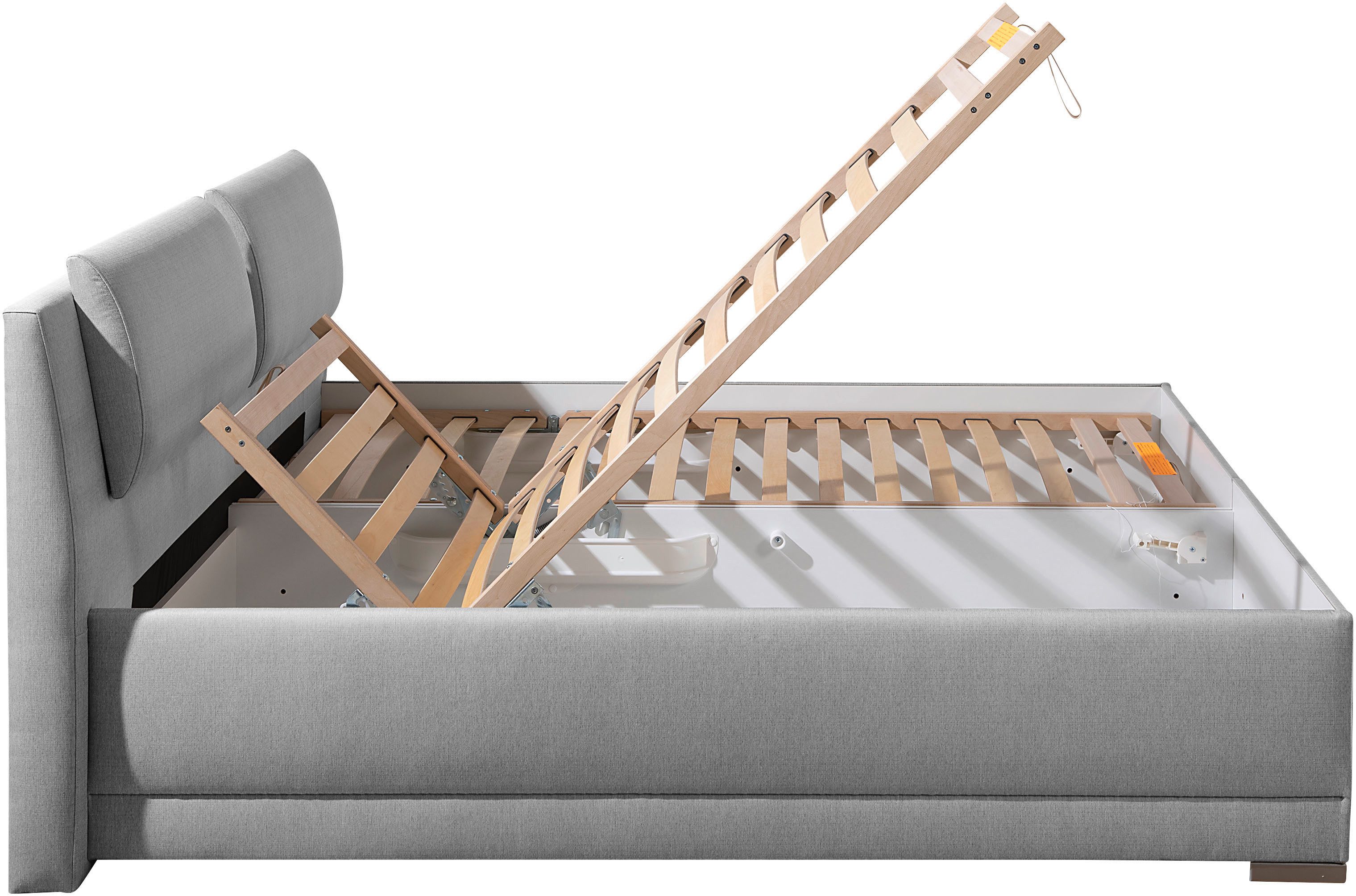 Maintal Gestoffeerd bed Oderzo met bedkist, verstelbare hoofdsteun, matrassen in h2 of h3 ter keuze