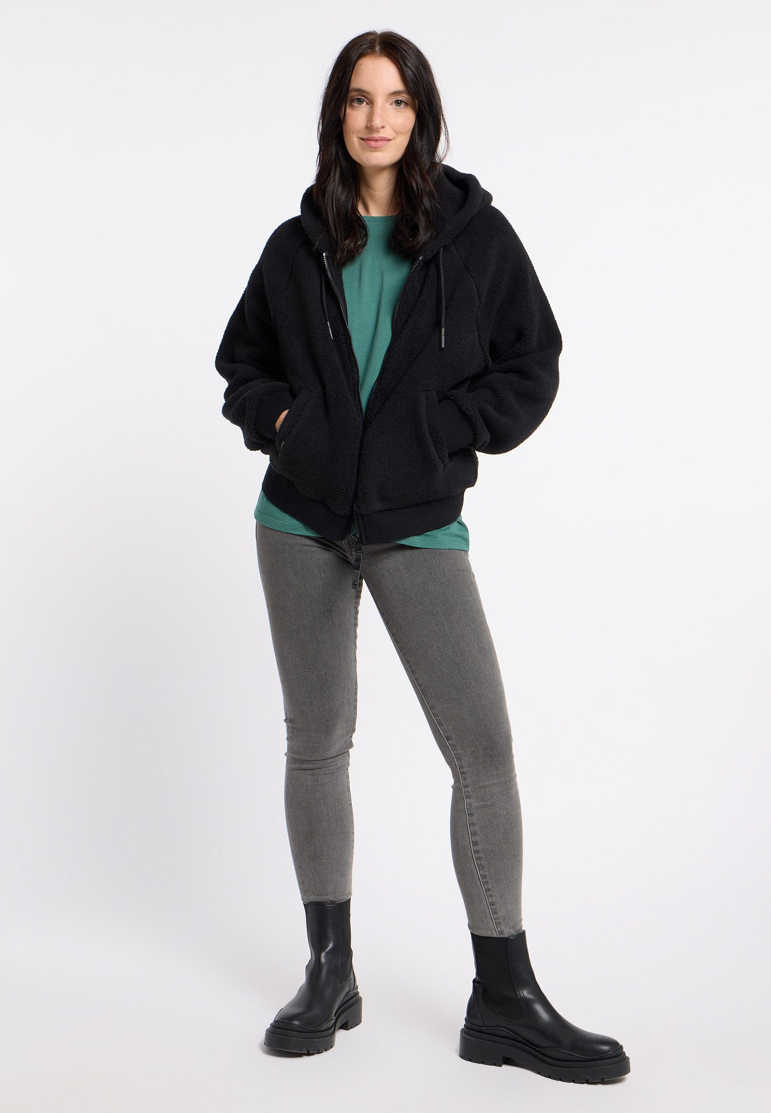 Ragwear Sweatvest TALIANA van zacht teddypluche