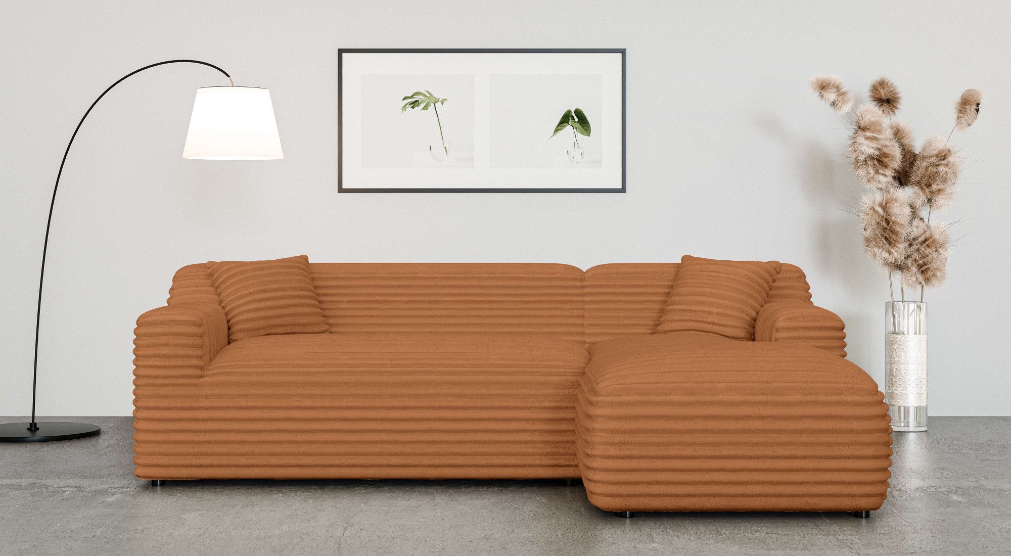 Home affaire Hoekbank LILLIANA designsofa, L-vorm met recamiere rechts/links bestelbaar