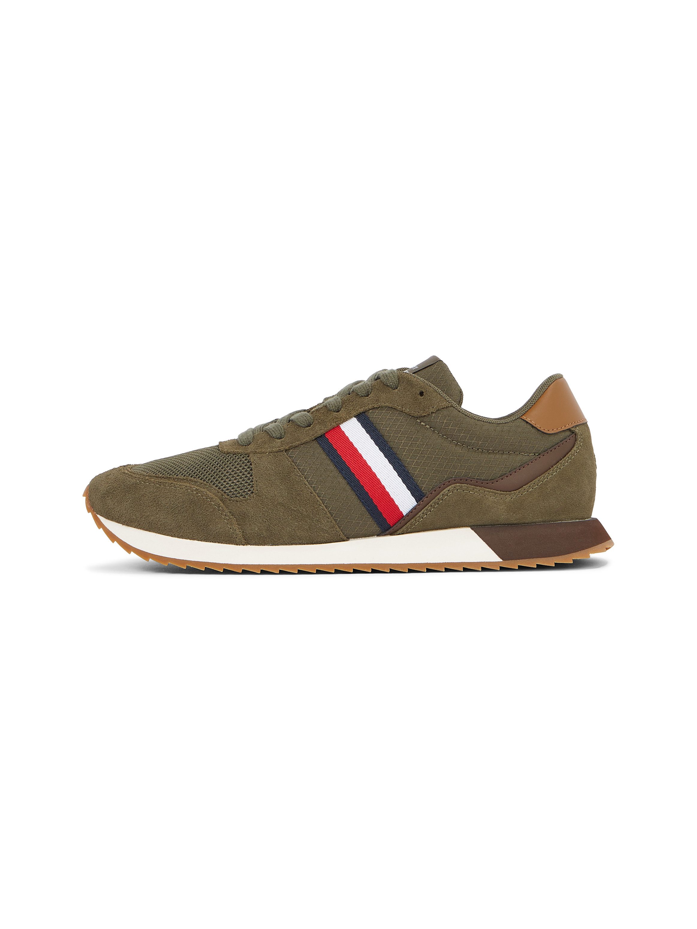 Tommy Hilfiger Sneakers RUNNER EVO MIX BLOCK vrijetijdsschoen lage schoen veterschoen met strepen in tommy kleuren