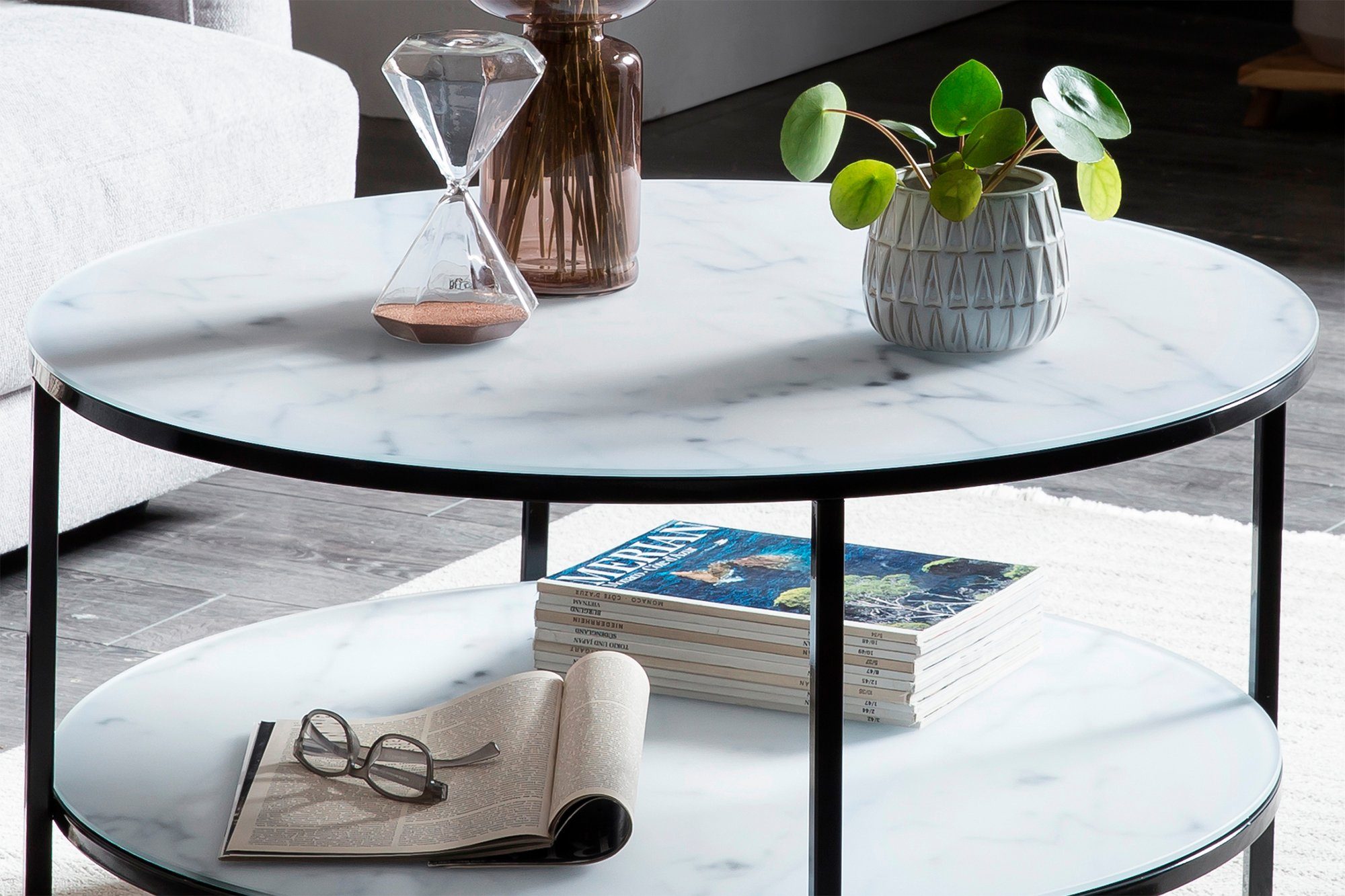 SalesFever Salontafel Tafelbladen in marmer-look