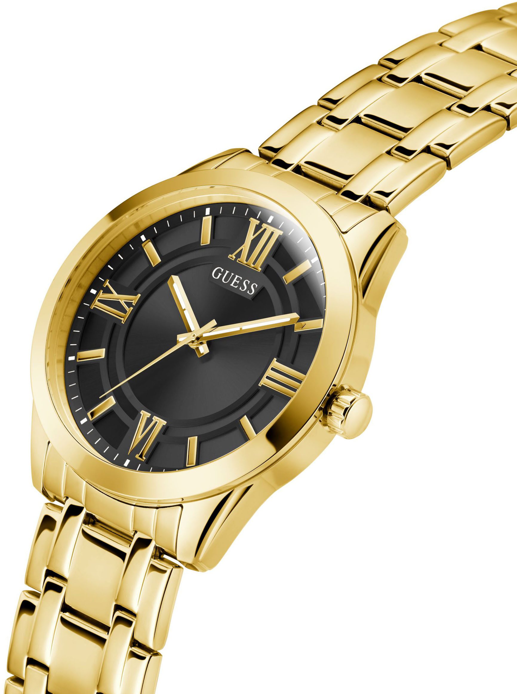 Guess Kwartshorloge Elliot Polshorloge, herenhorloge, siliconen band, analoog