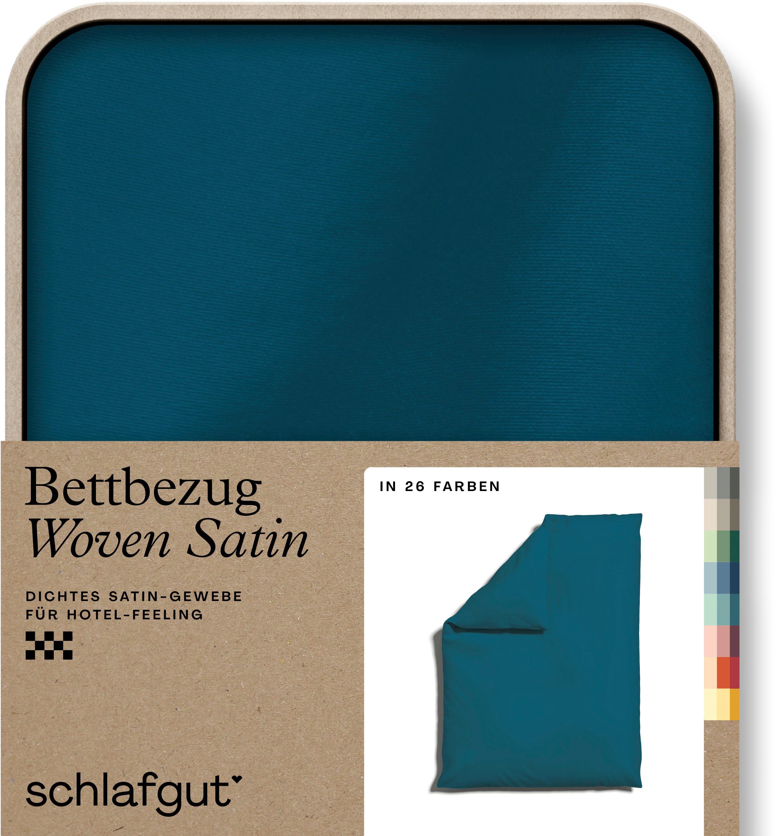 Schlafgut Dekbedovertrek Woven Satin bijzonder dicht geweven, mix & match: bijpassende kussenhoes ve