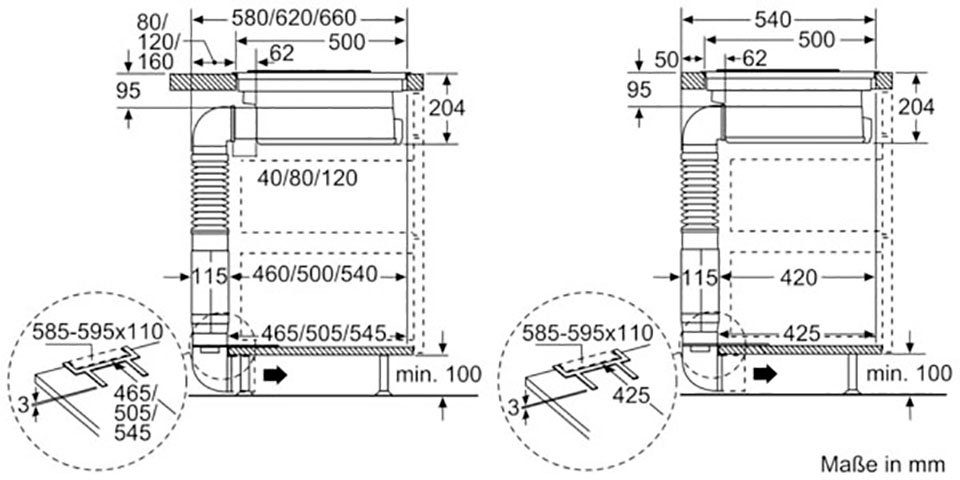 NEFF Kookplaat met afzuigkap T18BD3AN0 met eenvoudige touch control-bediening