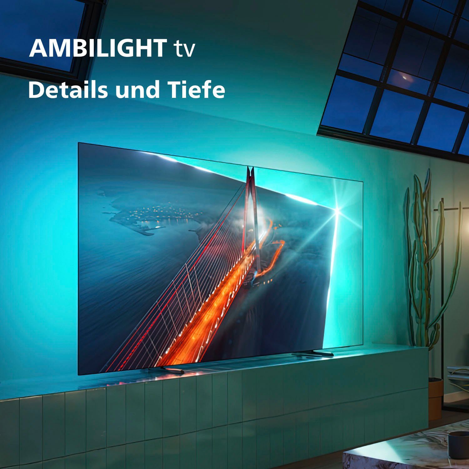 Philips OLED-TV 55OLED708/12, 139 cm / 55", 4K Ultra HD, Android TV - Google TV - Smart TV