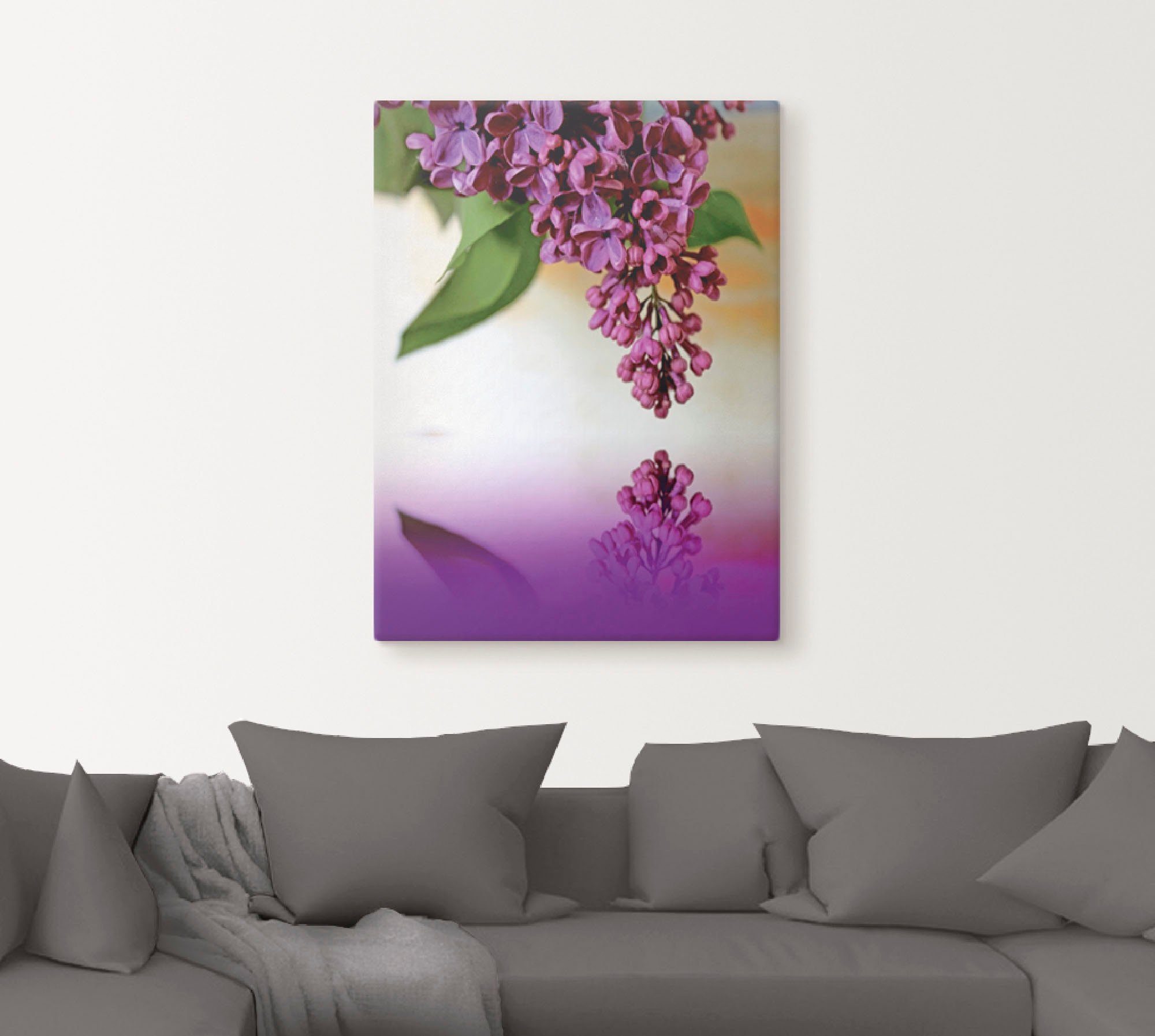 Artland Artprint op linnen Lila gespannen op een spieraam