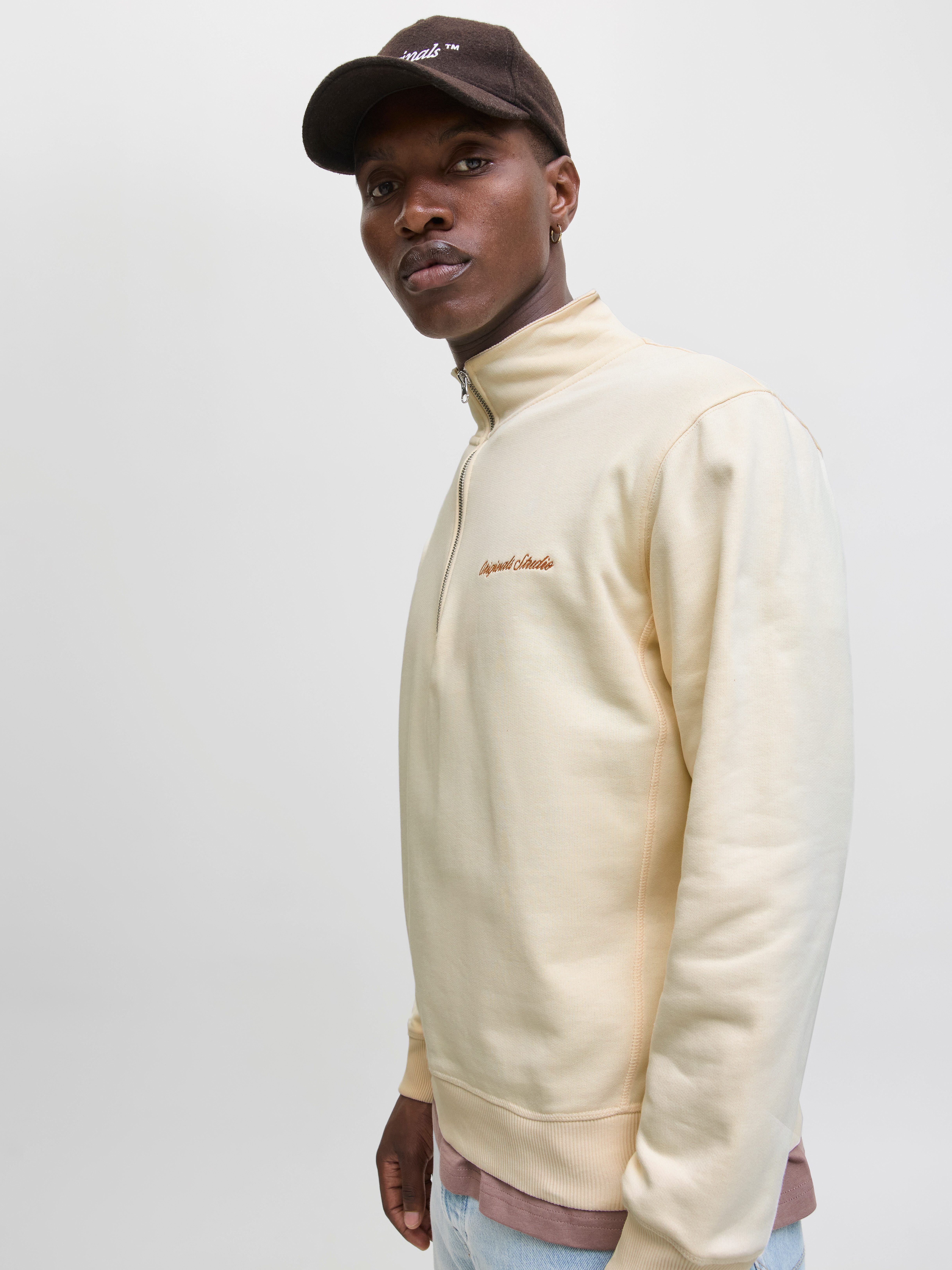 Jack & Jones Sweatshirt JORNORREBRO EMB SWEAT HIGH NECK SN