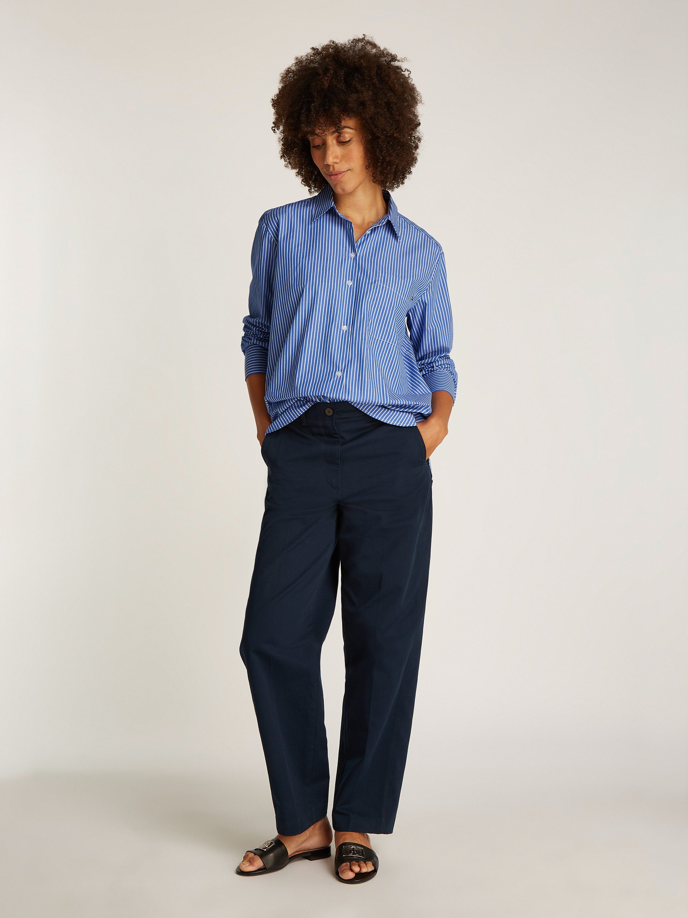 Tommy Hilfiger Overhemdblouse ESS POPLIN EASY FIT SHIRT