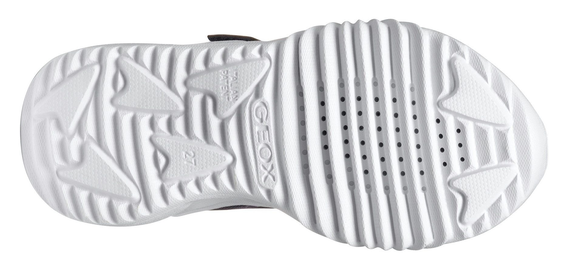 Geox Sneakers J ASSISTER GIRL knipperschoen , klittenbandschoen met kleurrijke glitterstrikpatroon en knipperfunctie