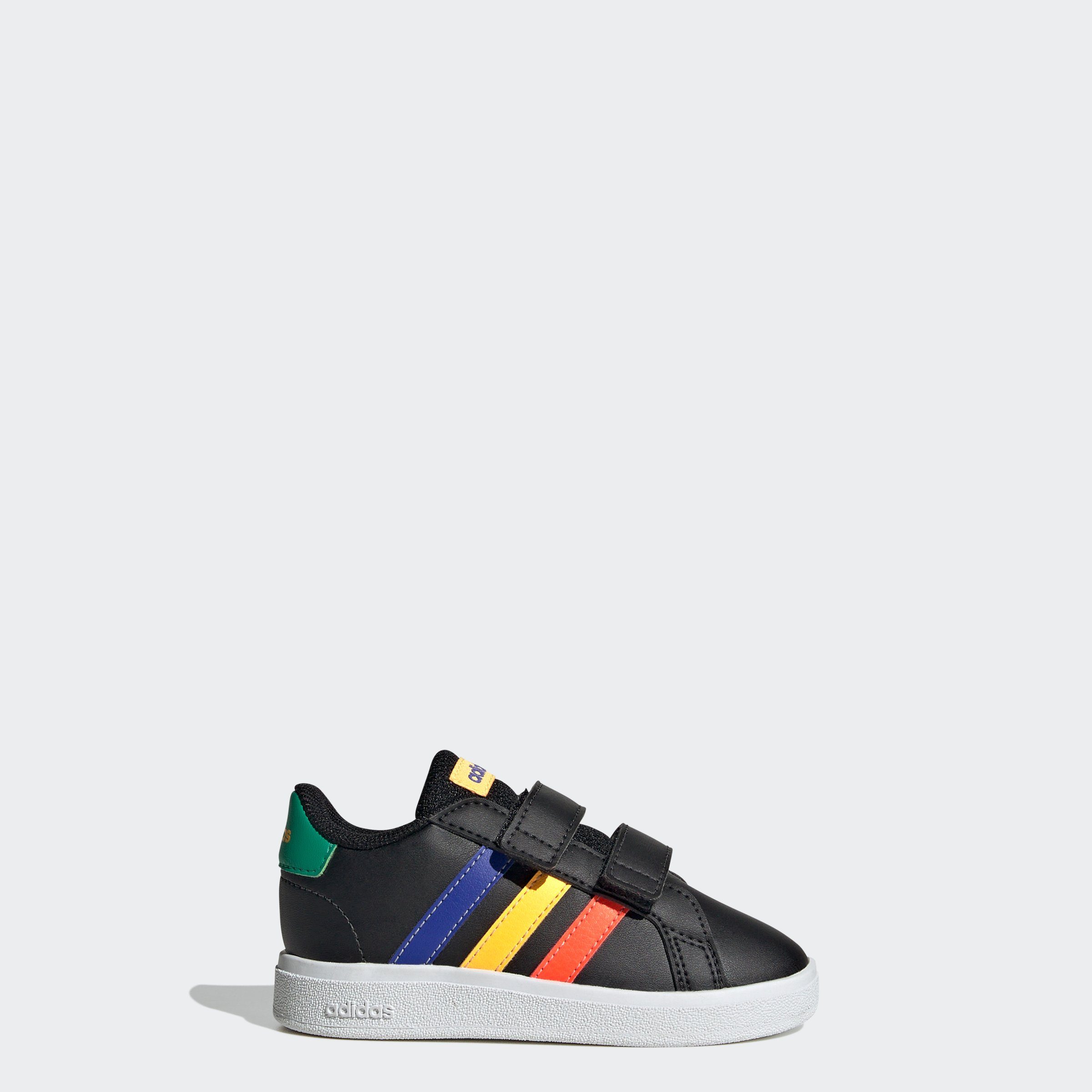 adidas Sportswear Sneakers GRAND COURT LIFESTYLE HOOK AND LOOP voor kinderen, ontwerp geïnspireerd door de adidas superstar