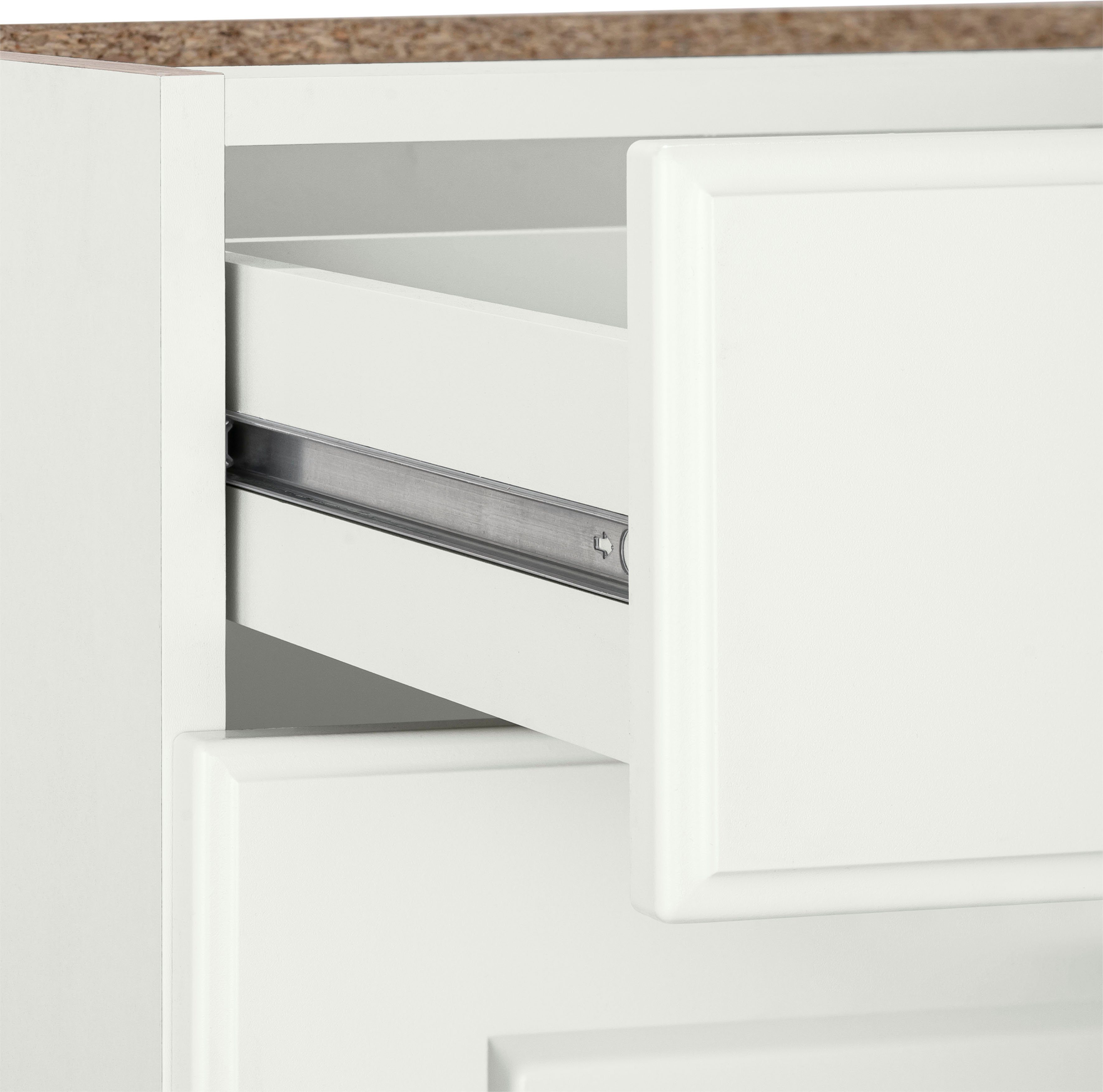 wiho Küchen Lade-onderkast Erla 50 cm breed met paneelfront, 2 grote laden, zonder werkblad
