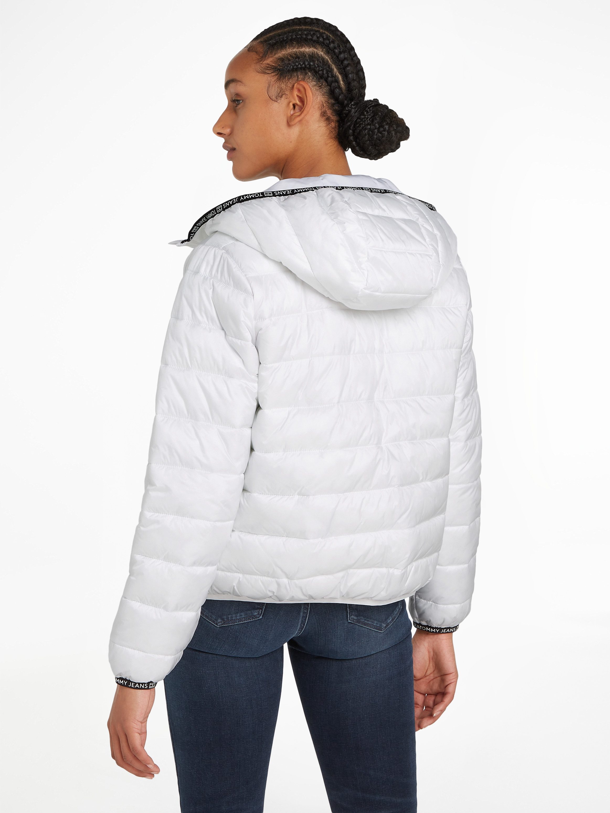 TOMMY JEANS Gewatteerde jas TJW QUILTED TAPE HOOD JACKET EXT