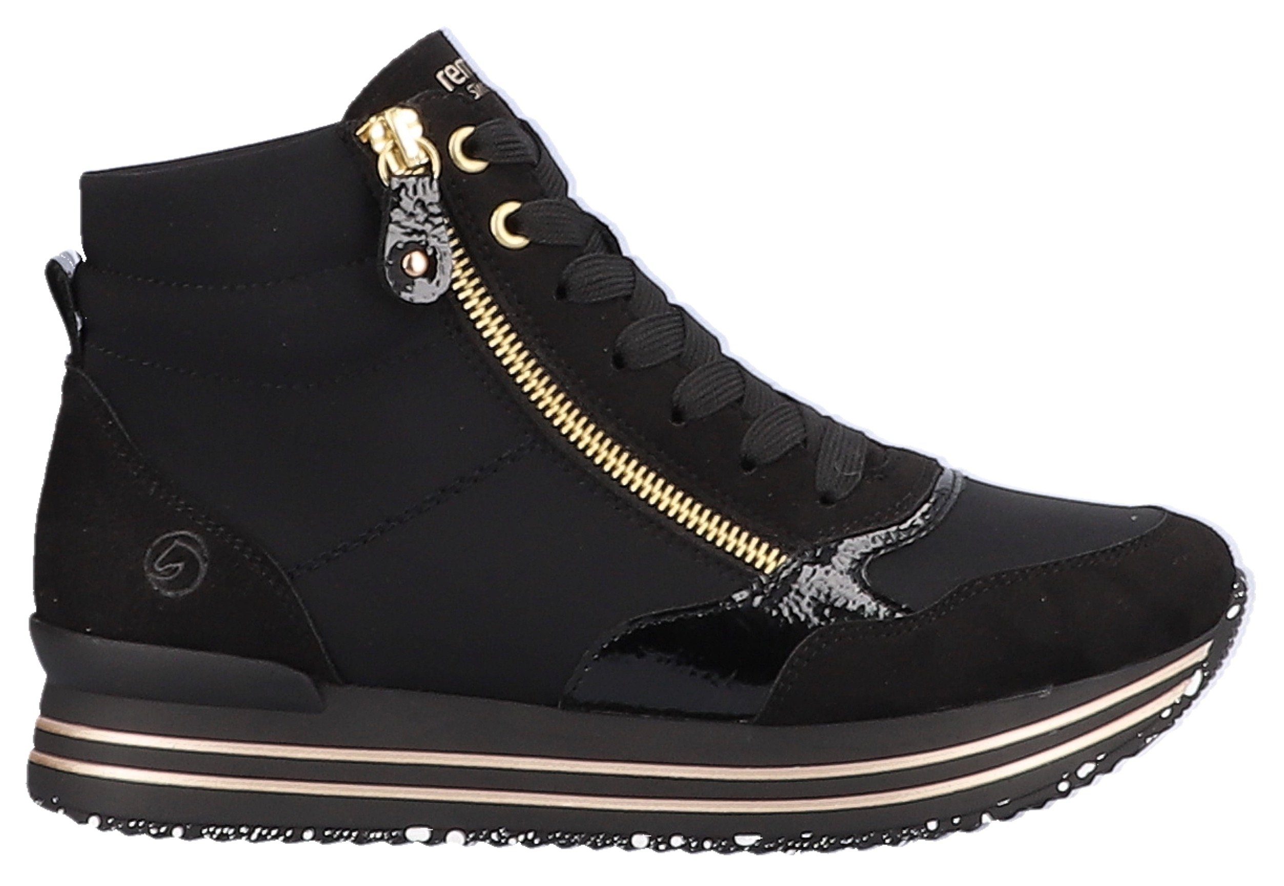 Remonte Sneakers met praktische verwisselbare binnenzool, vrijetijdsschoen, lage schoen, veterschoen