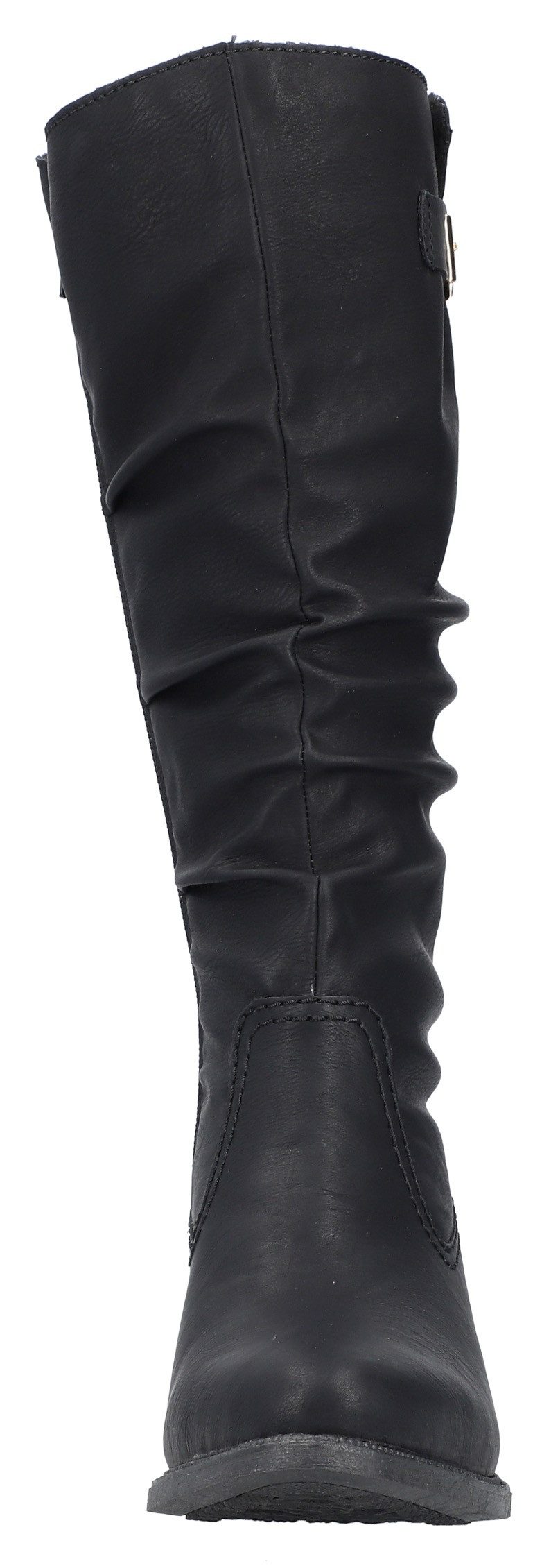 Rieker Winterlaarzen , lange laarzen, blokhak, binnenrits, slouchy schacht