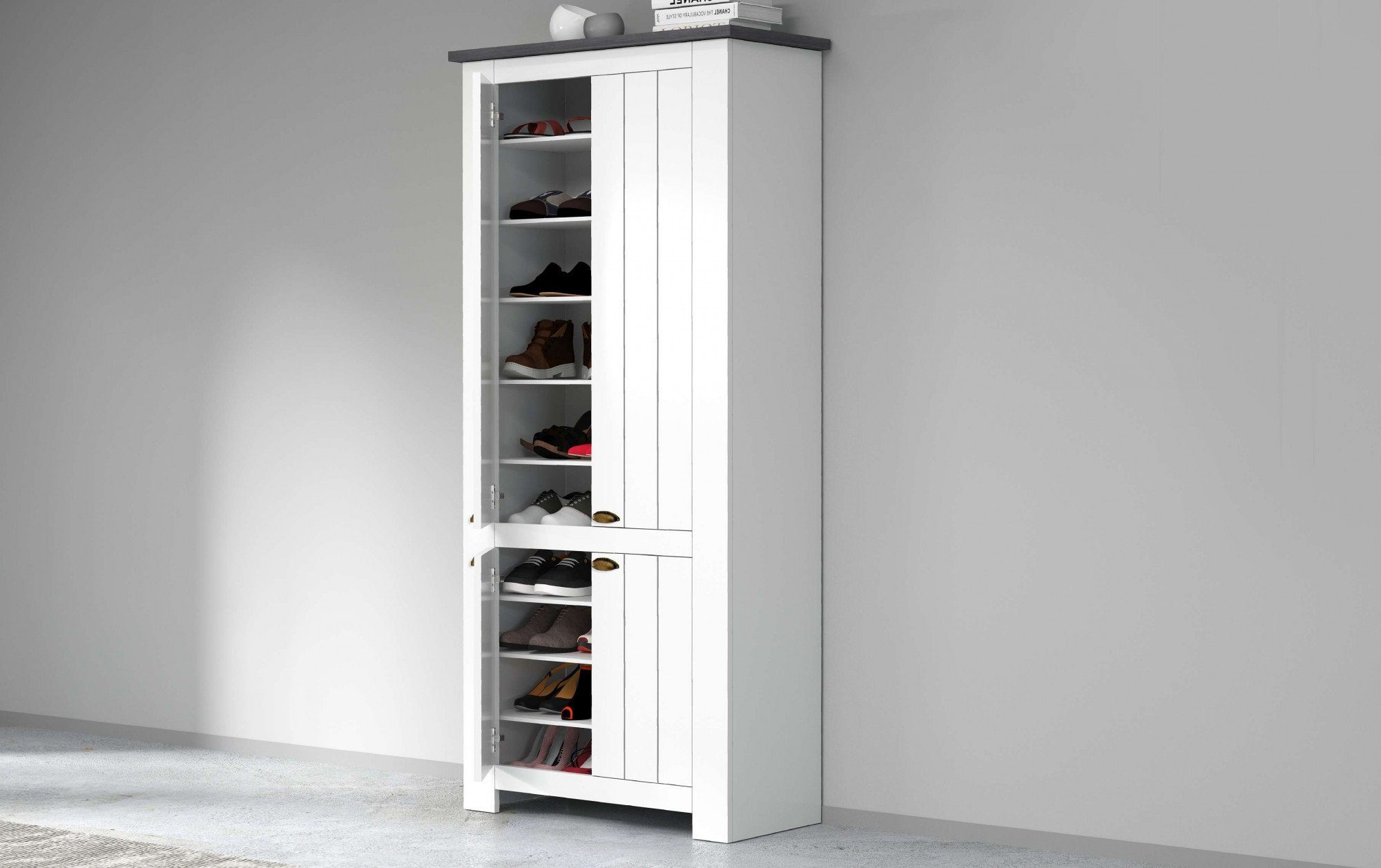 INOSIGN Schoenenkast FIGO, gemaakt in Italië - schoenenkast, schoenenrek voor ca. 40 paar schoenen (1 stuk)