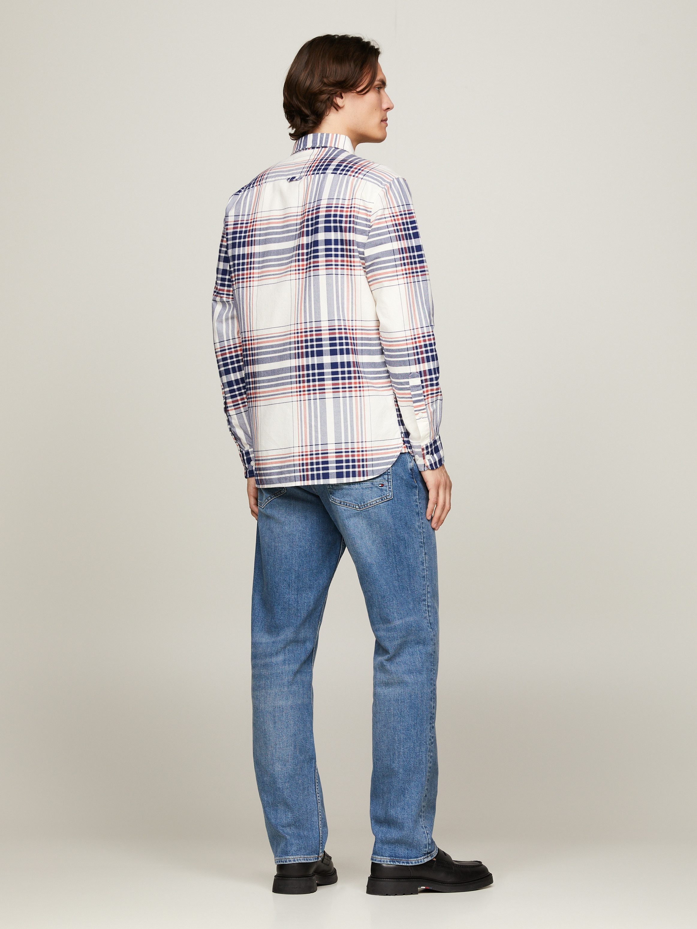 Tommy Hilfiger Overhemd met lange mouwen XL OXFORD CHECK RF SHIRT