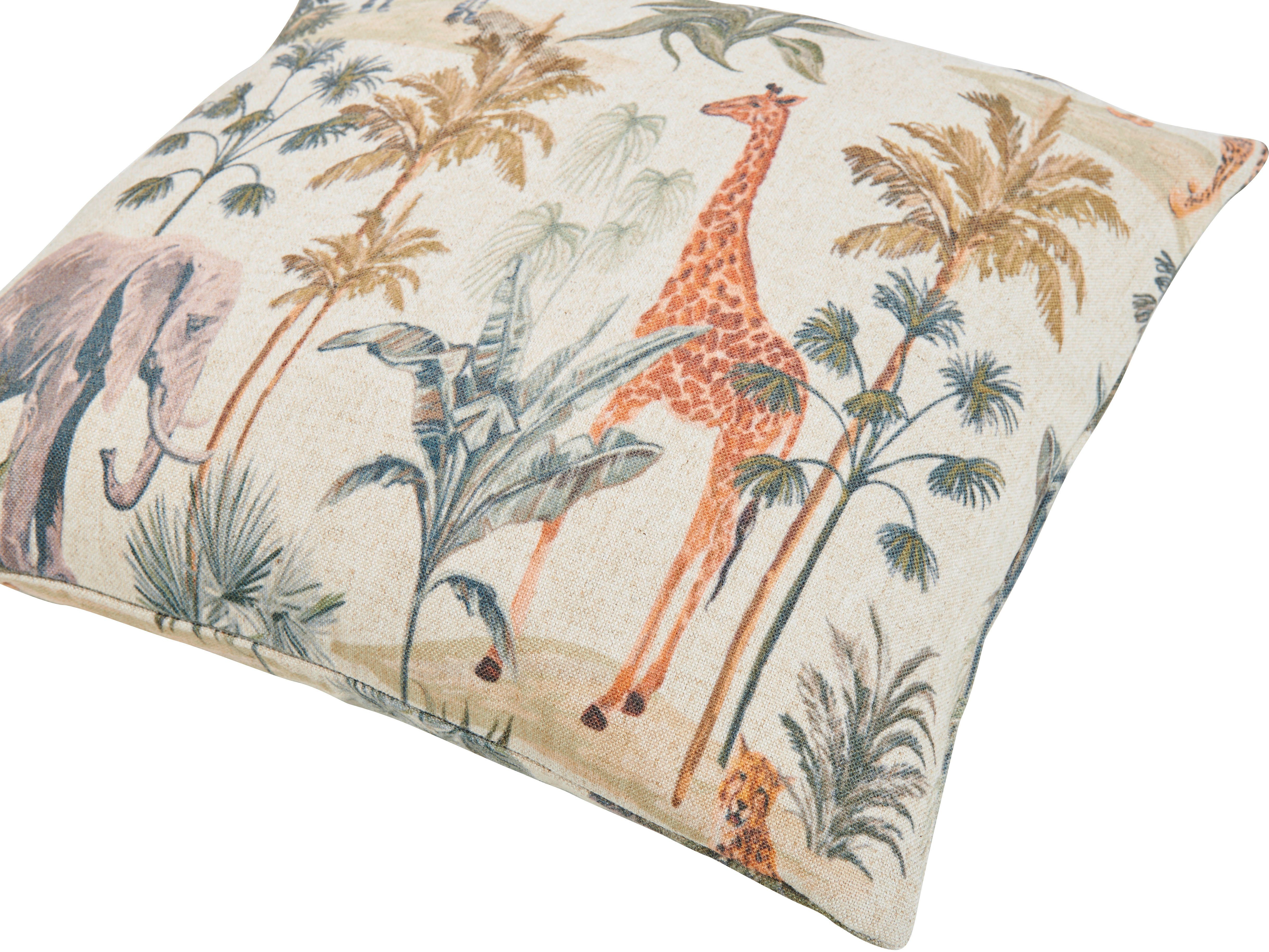 done.® Kussenhoes Animals Dubbelzijdig bedrukte kussenhoes van canvasstof met linnenpercentage