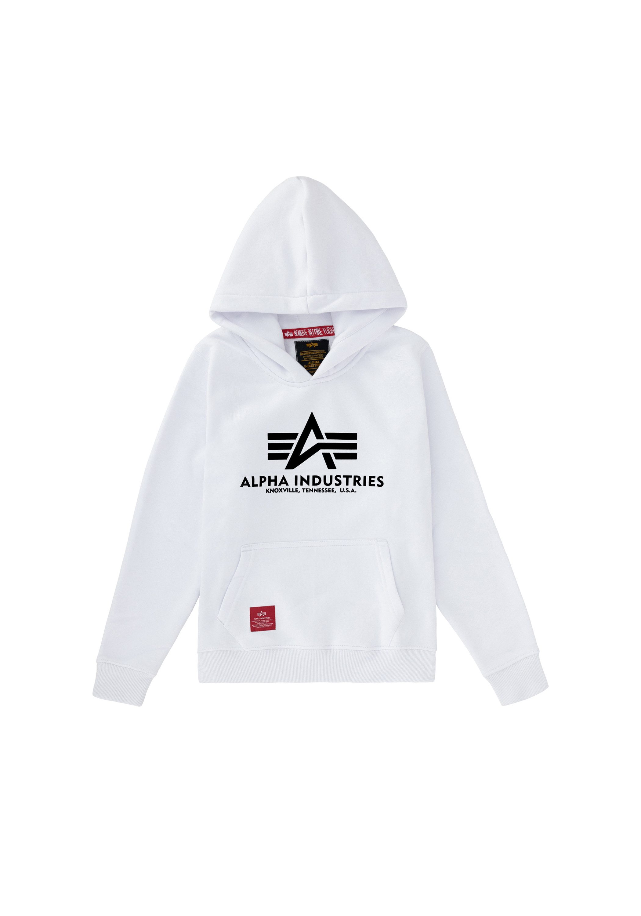 Alpha Industries Hoodie Alpha Industries Kids - Hoodies Basic Hoodie Kids/Teens meisjes sweatshirts maat 16 wit