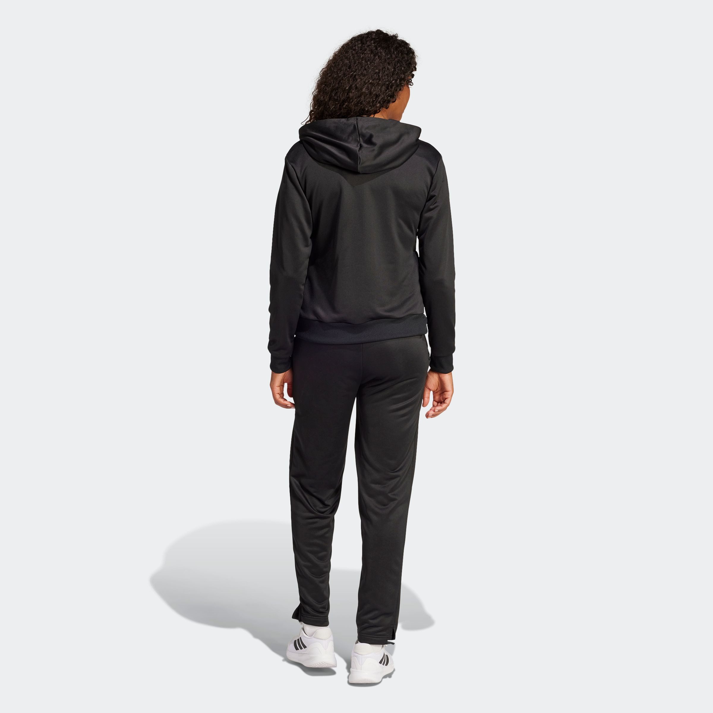 adidas Sportswear Trainingspak W LINEAR TS Trainingsjack met capuchon, trainingspak (2-delig)
