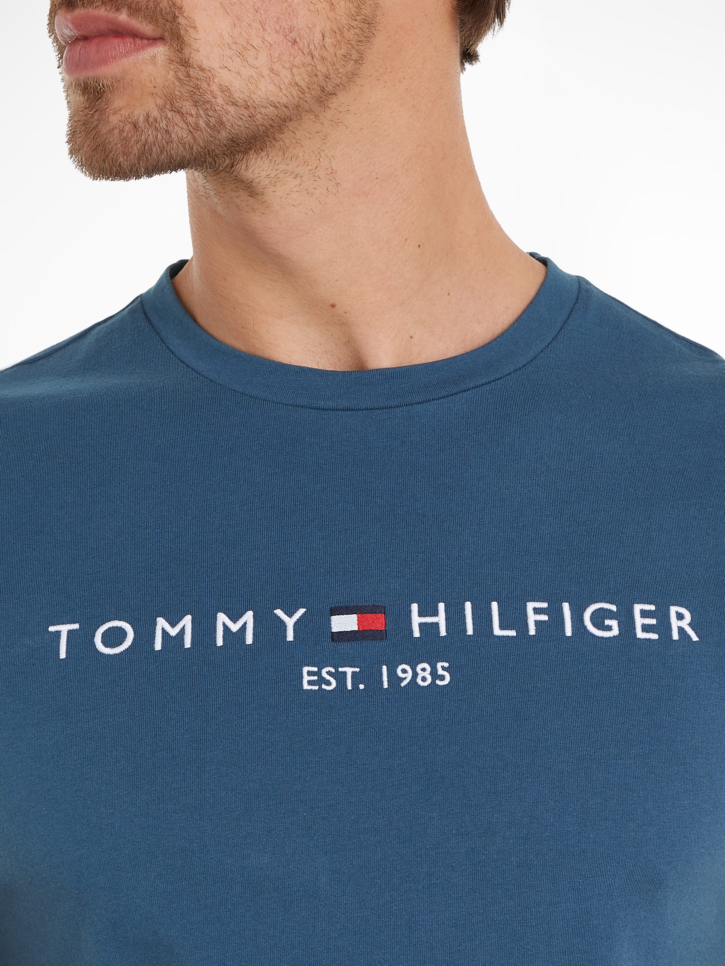 Tommy Hilfiger T-shirt Tommy Logo Tee van duurzaam katoen