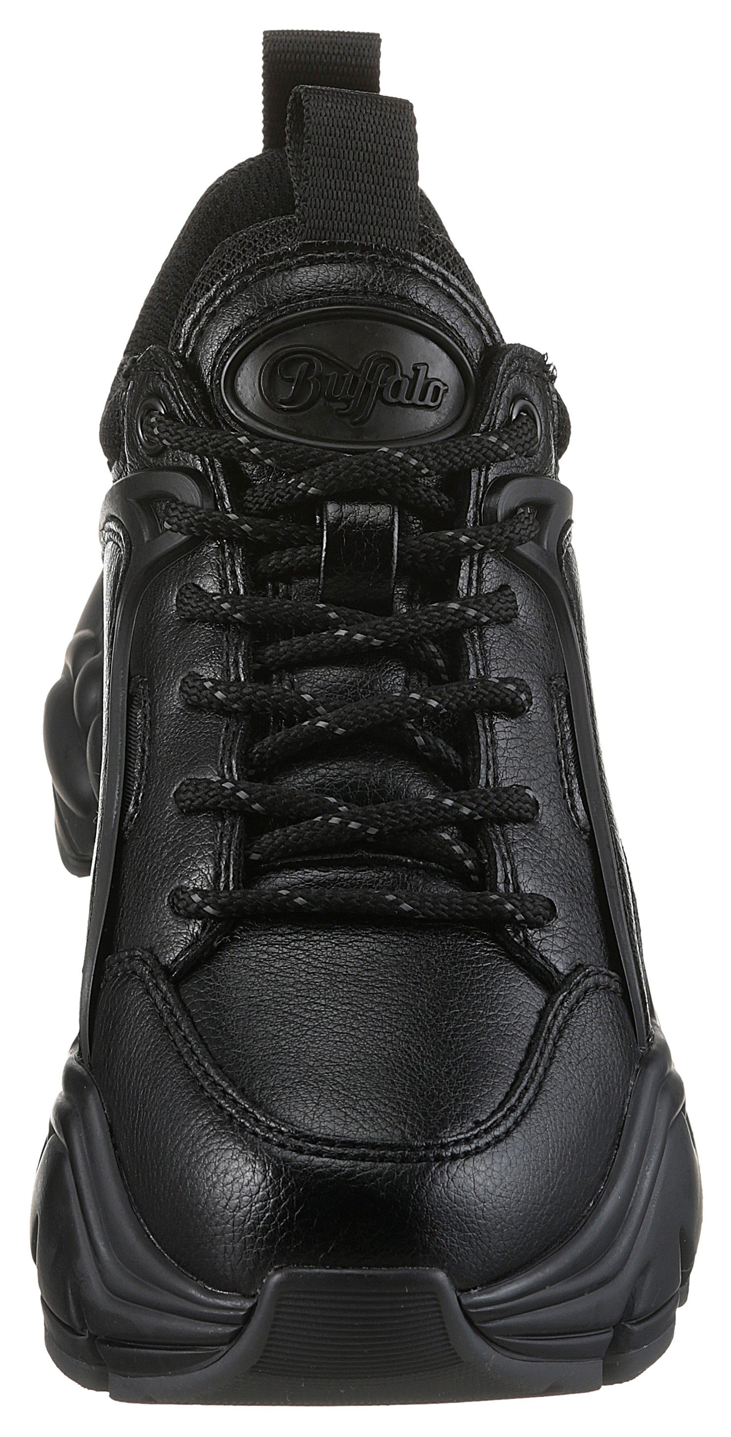 Buffalo Sneakers BINARY in monochrome uitstraling, vrijetijdsschoen, lage schoen, veterschoen