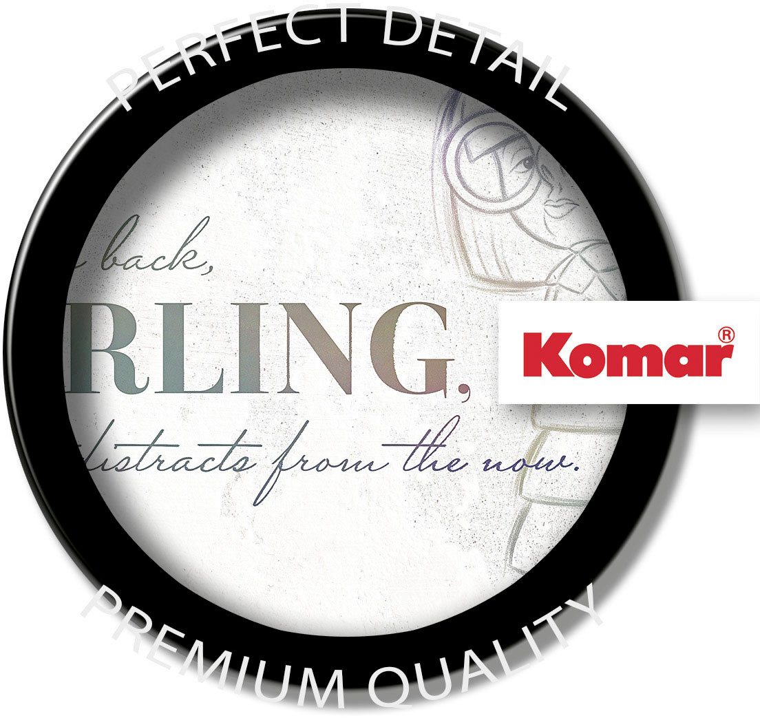 Komar Artprint op linnen Edna Here and now - Afmeting 30 x 40 cm Canvasdoek met echt houten frame, kinderkamer (1 stuk)