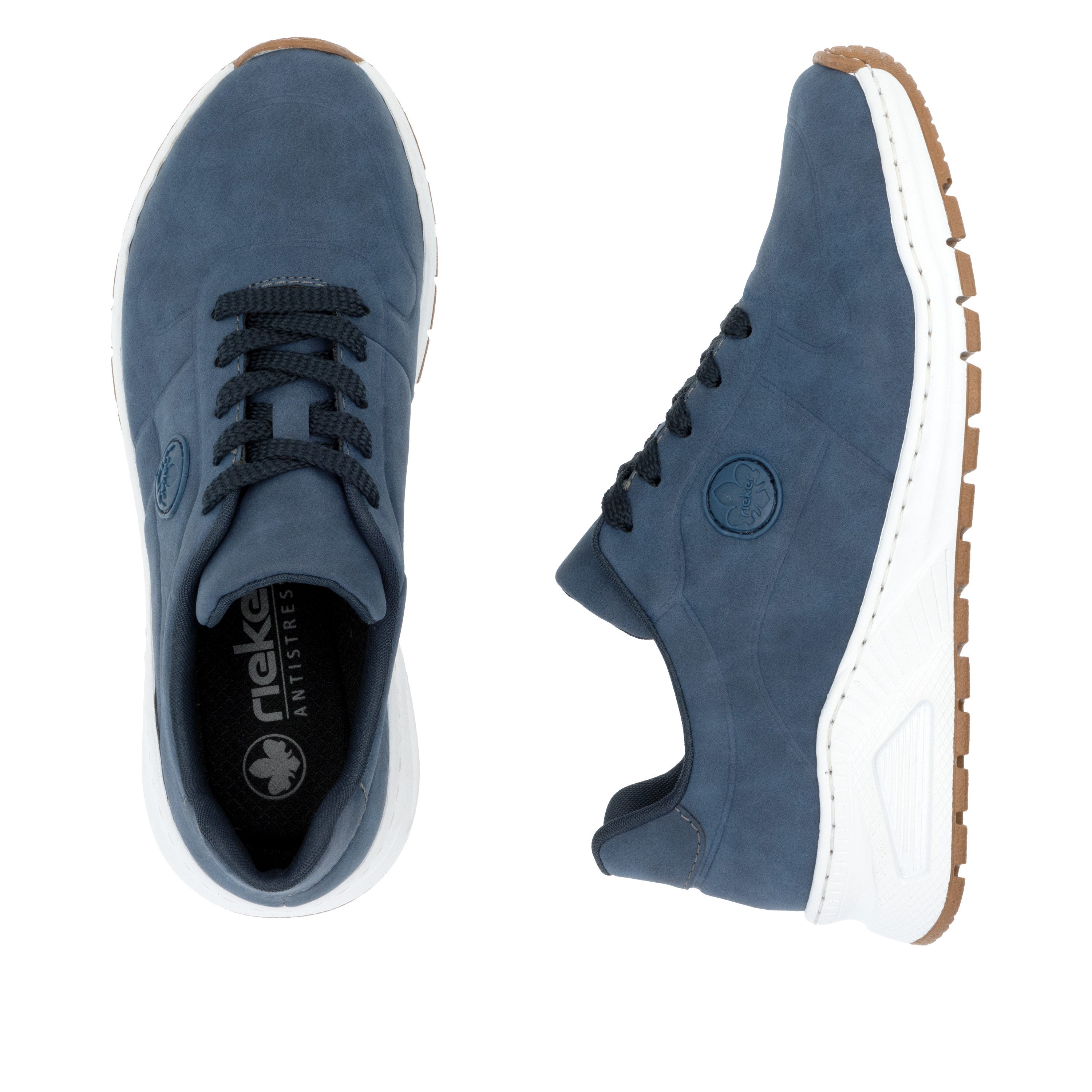 Rieker Sneakers met memosoft-binnenzool, vrijetijdsschoen, lage schoen, veterschoen