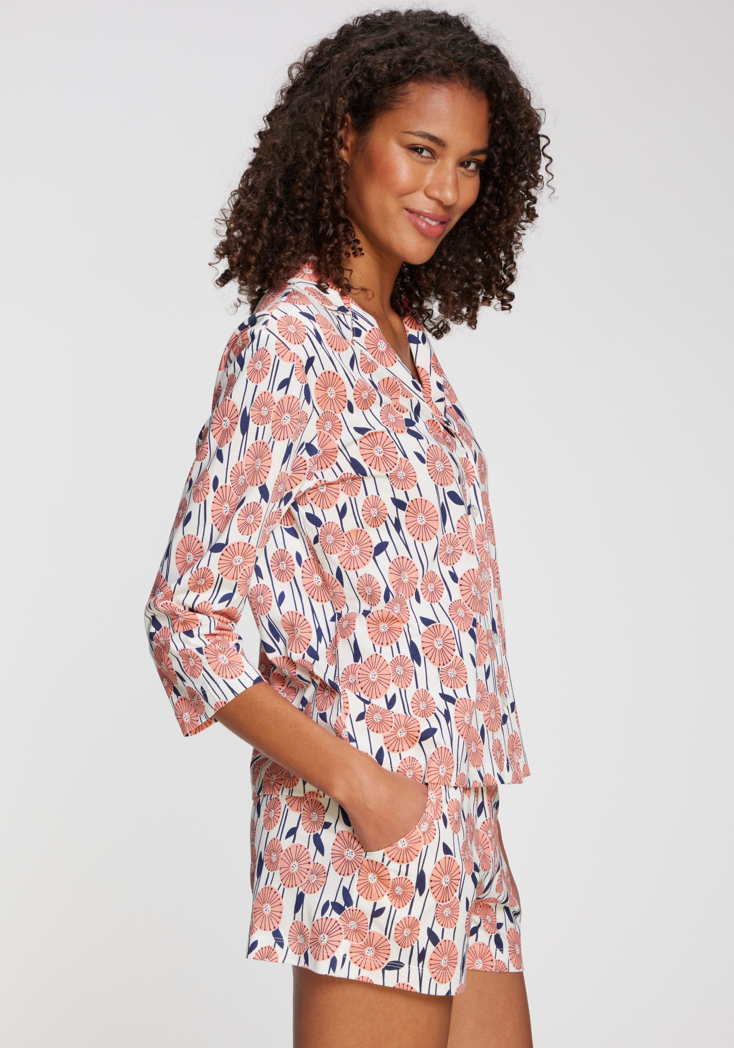 Vivance Dreams Pyjama top Met mooie all-over print