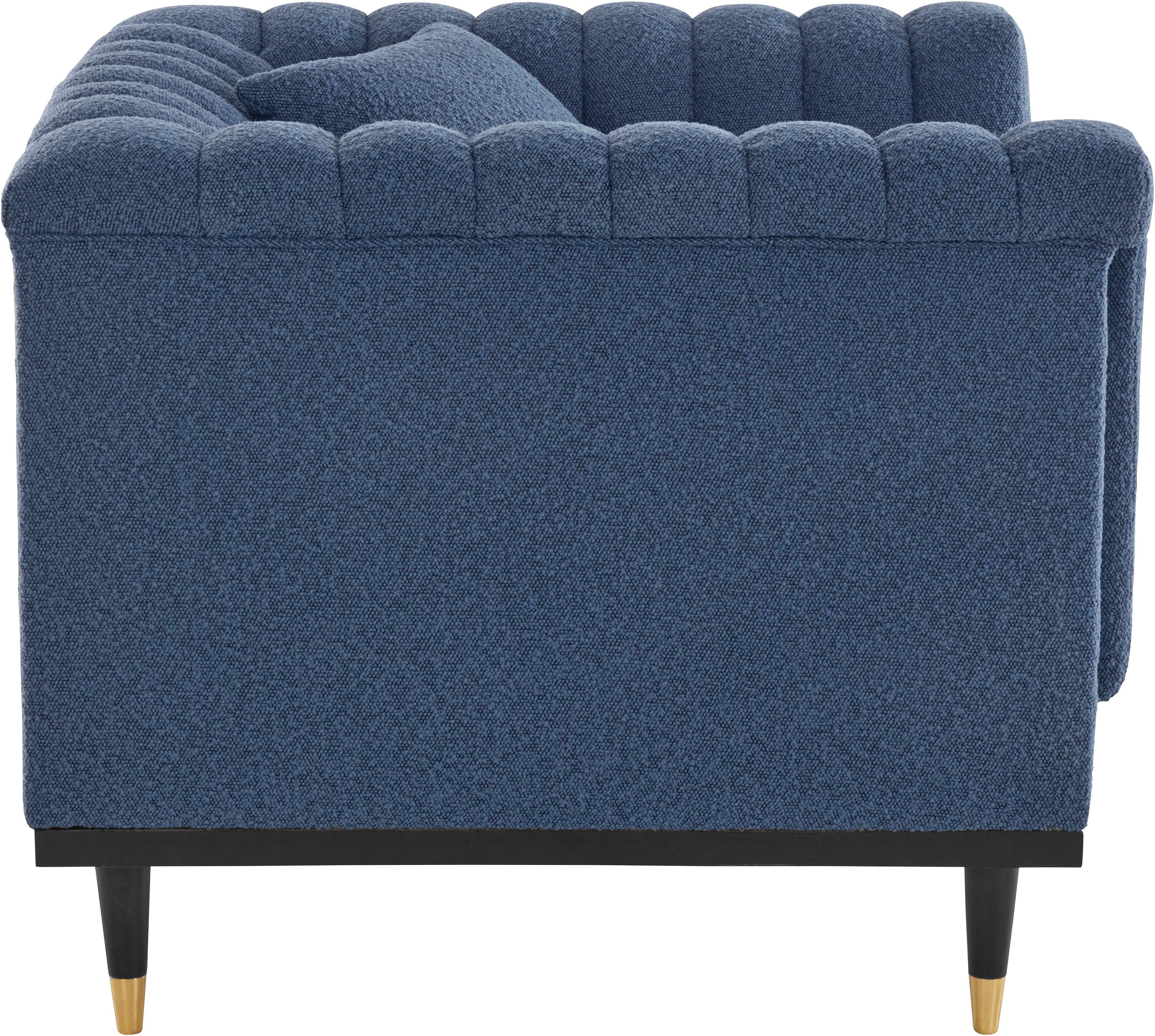 Guido Maria Kretschmer Home&Living Cocktailfauteuil Chamby New stoel bouclé-structuurbekleding met stiksels bij de leuning